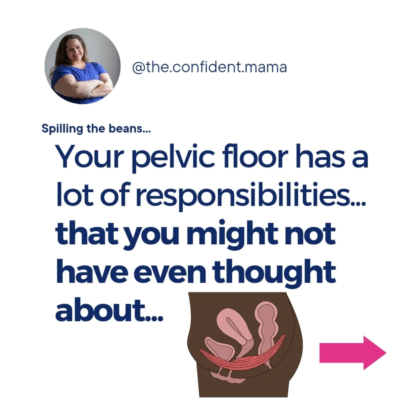 As a Core and Pelvic Floor Fitness Specialist, I want you to know how important this set of muscles really are!!

👏Think of your pelvic floor as the ultimate gatekeeper! It controls the opening and closing of your urethra and rectum, making sure eve