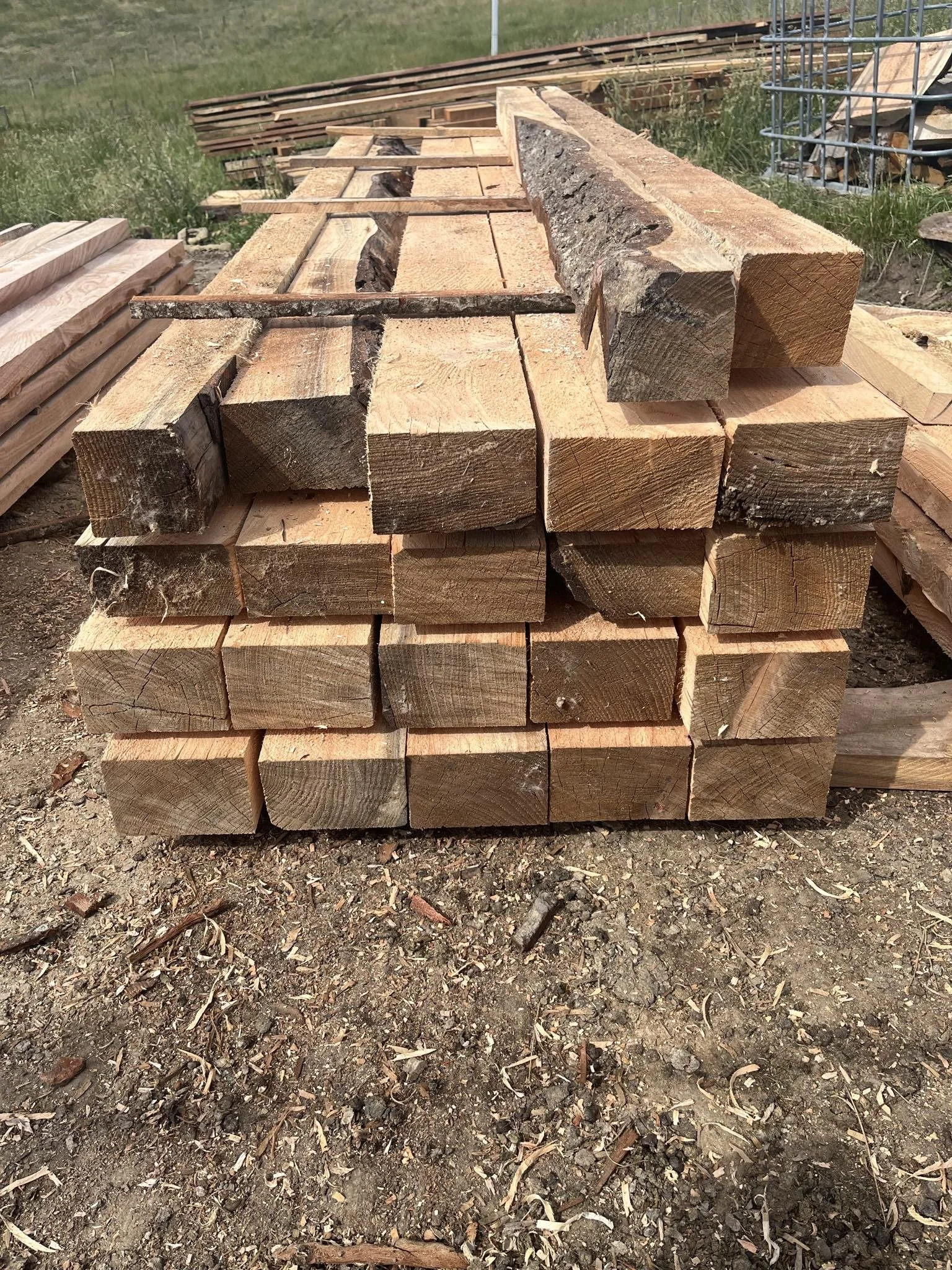 Milled Macrocapra Sleepers for gardens in Hawkes Bay