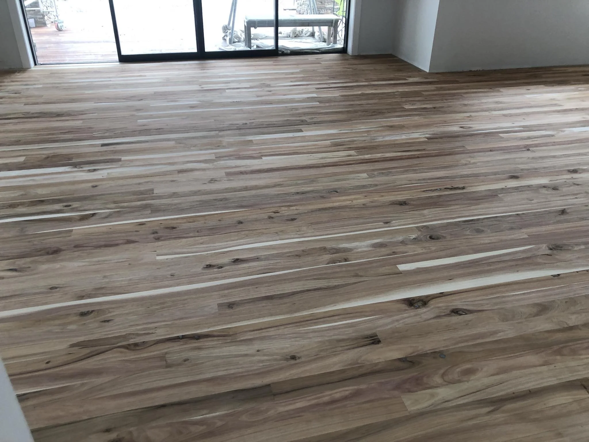 Tasmanian Blackwood flooring Milled by Impact Builders in Hawkes bay with a portable sawmill