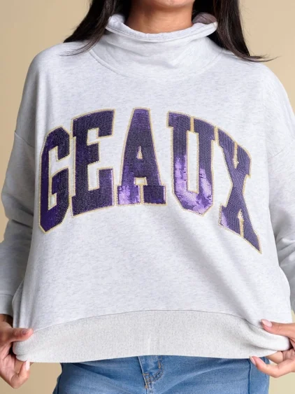 Stewart Simmons Sequin Mockneck Pullover