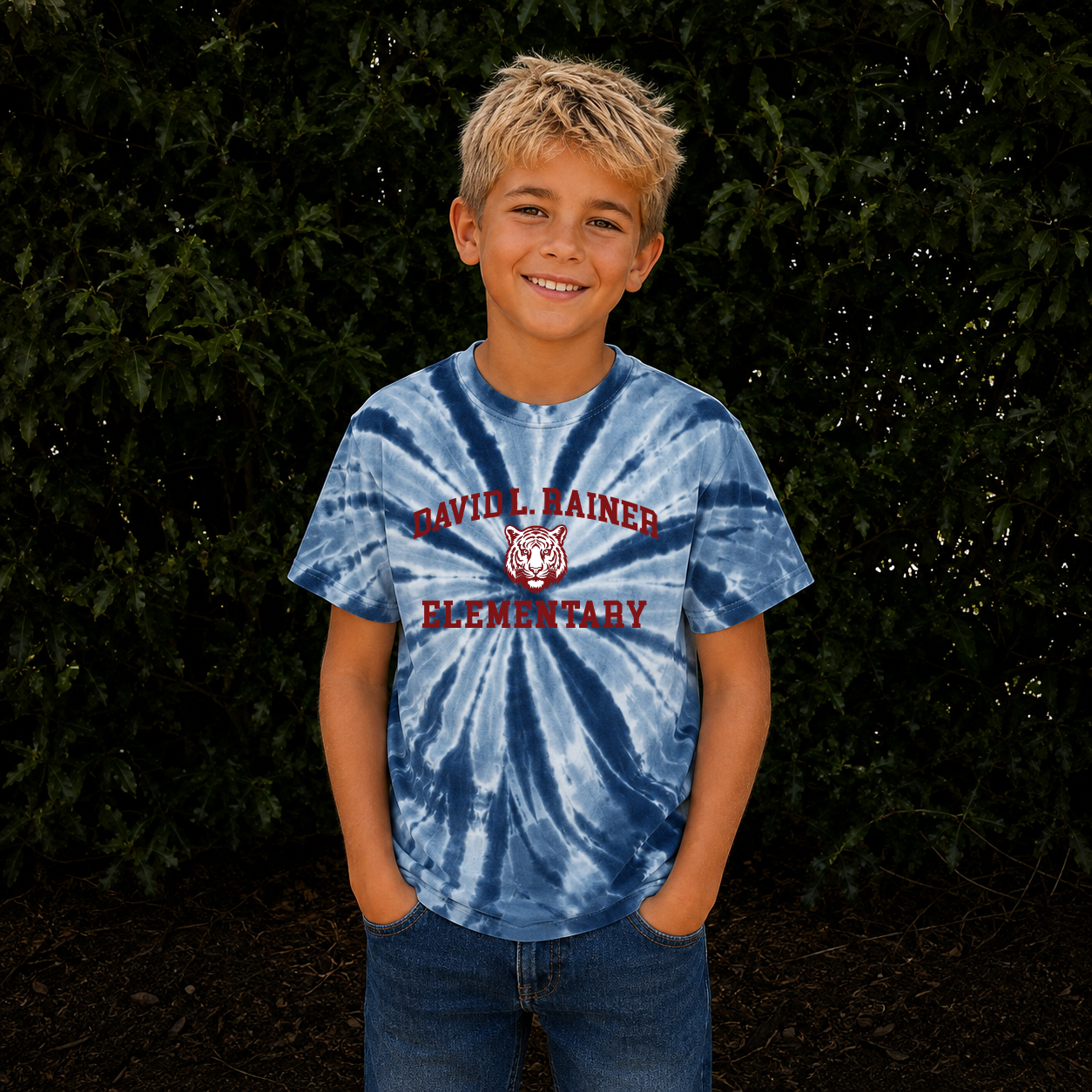 DLRE Tiger Tie-Dye    DLRE School Spirit Youth Unisex Tee