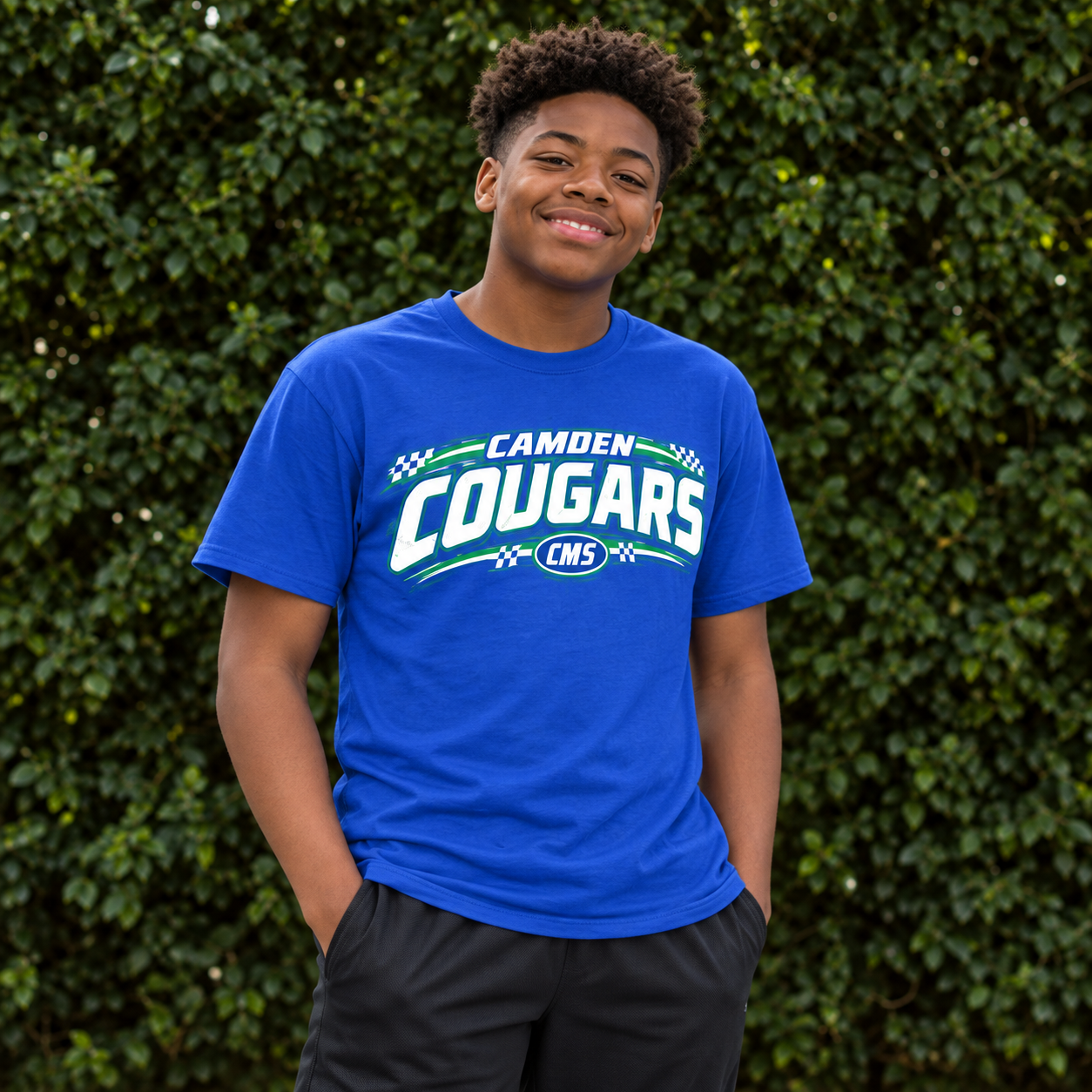 Camden Cougars Checkered Spirit