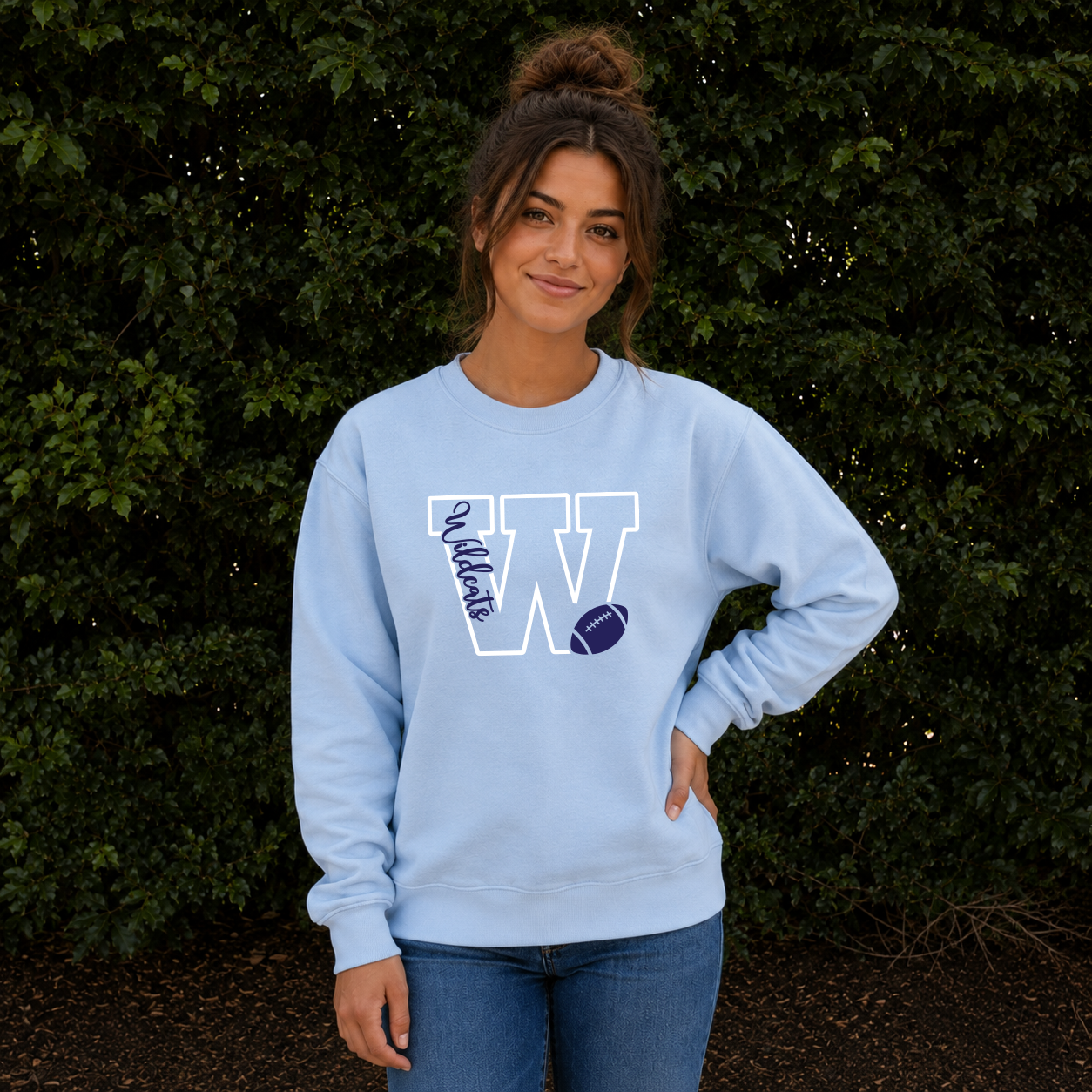 W Wildcats Football Chambray.png