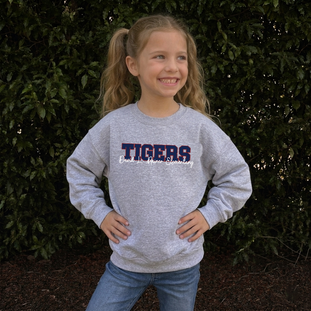 Tigers Varsity    DLRE School Spirit Youth Unisex Tee /  Sweatshirt
