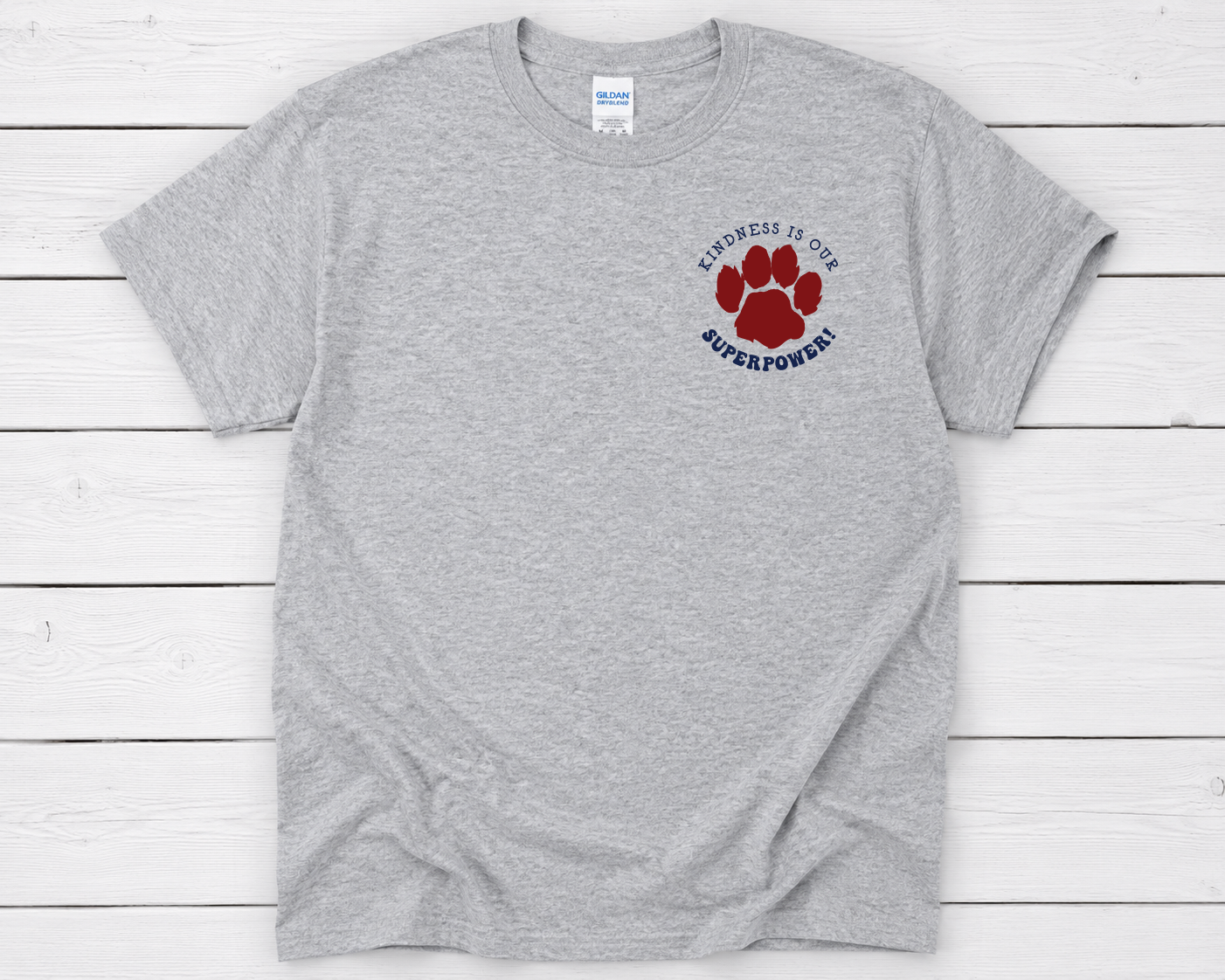 Kindness is our superpower tshirt front athletic grey.png