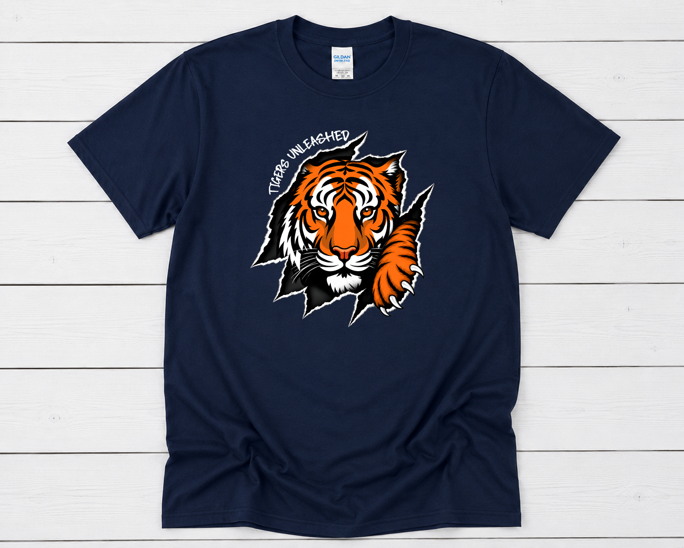 Tigers Unleashed TShirt Navy.png