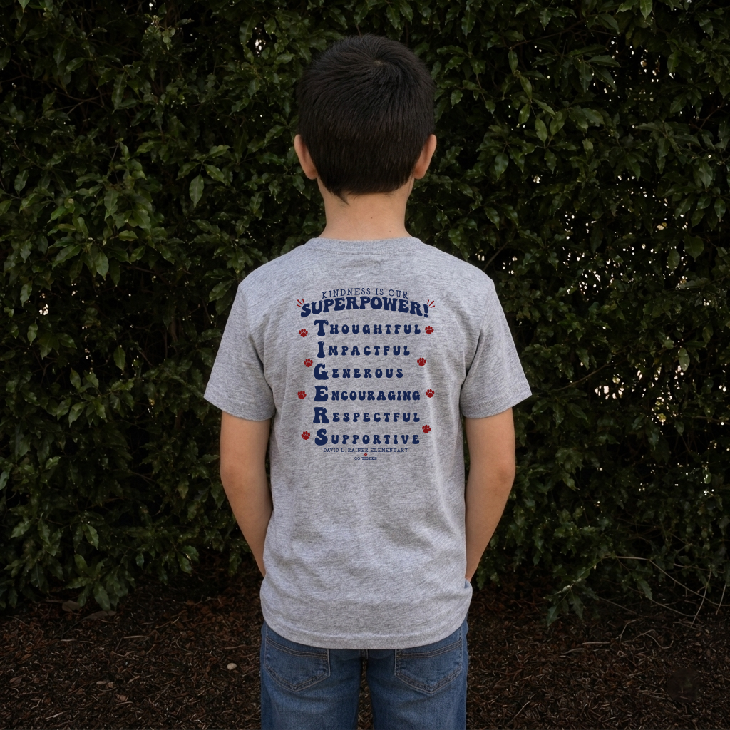 Kindness Is Our Superpower DLRE School Spirit Youth Unisex Tee