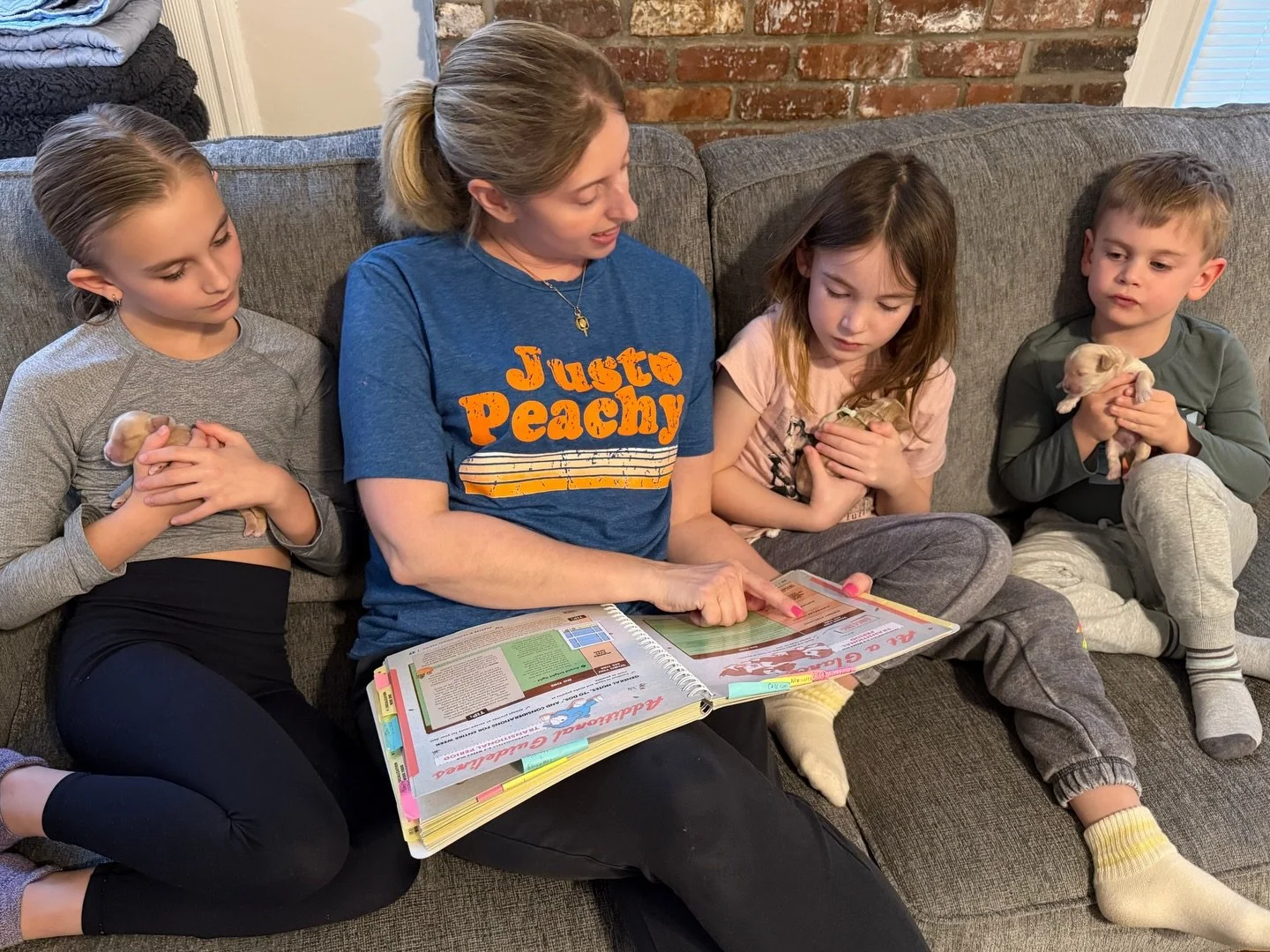 I LOVE the Sunny Heart family I&rsquo;m building. My newest apprentices are 3 kids in a family who got a puppy from Letti and Crewe&rsquo;s Lucky Charms litter. I&rsquo;ve known the extended family since I was a year old!!! 🥹 The kids do age-appropr