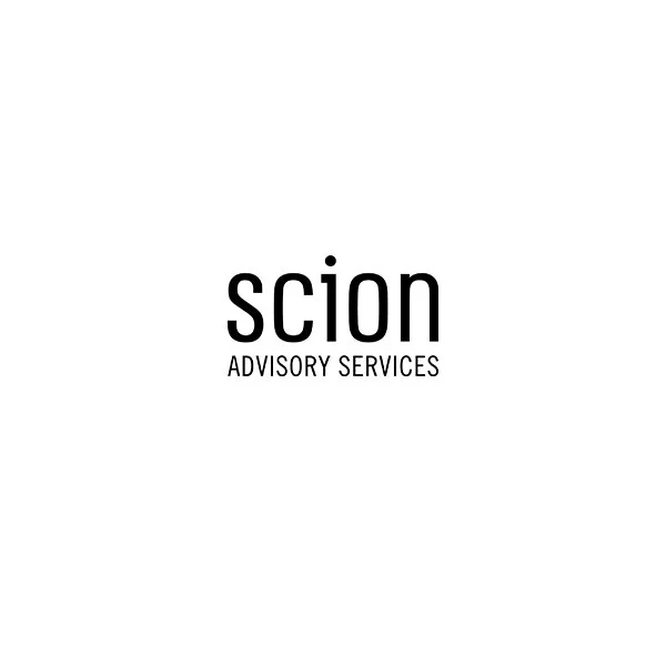 Scion Advisory Services logo with black text on a white background.