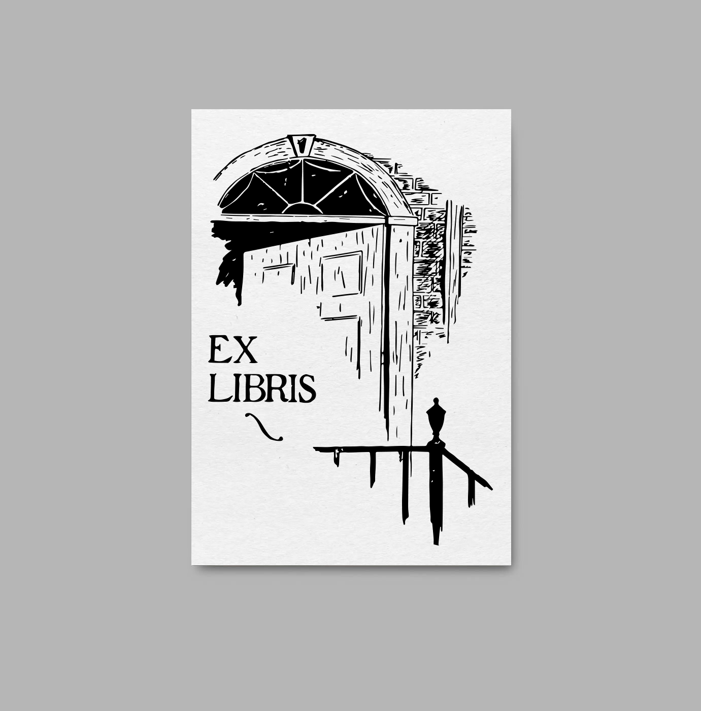 H.P. Lovecraft Ex Libris Bookplate — Helios House Press