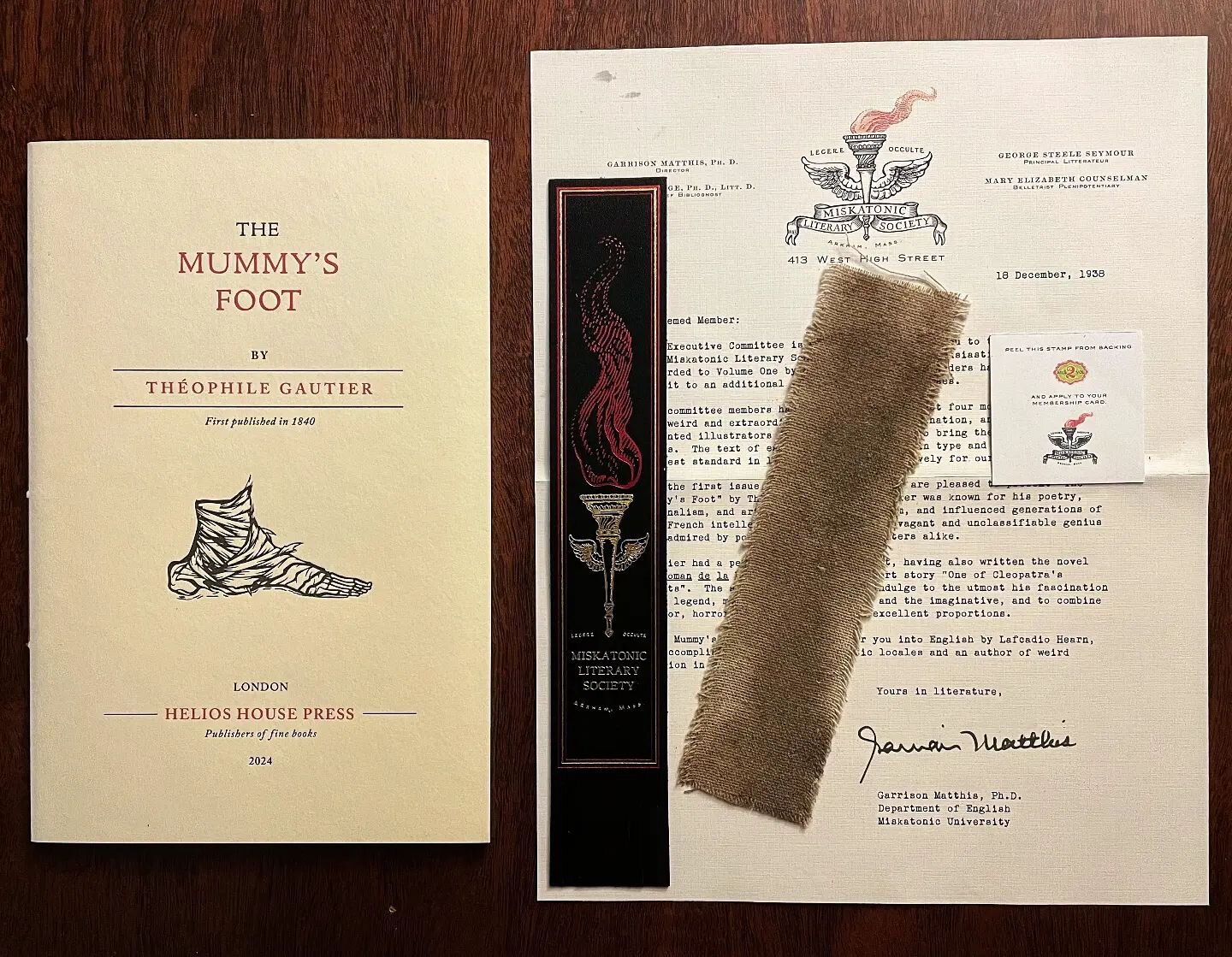 The first instalment of Vol. II of the Miskatonic Literary Society is beginning to arrive in people&rsquo;s mailboxes! Don&rsquo;t miss out on our exclusive, limited edition quarterly horror stories, subscribe here: https://store.hplhs.org/products/m