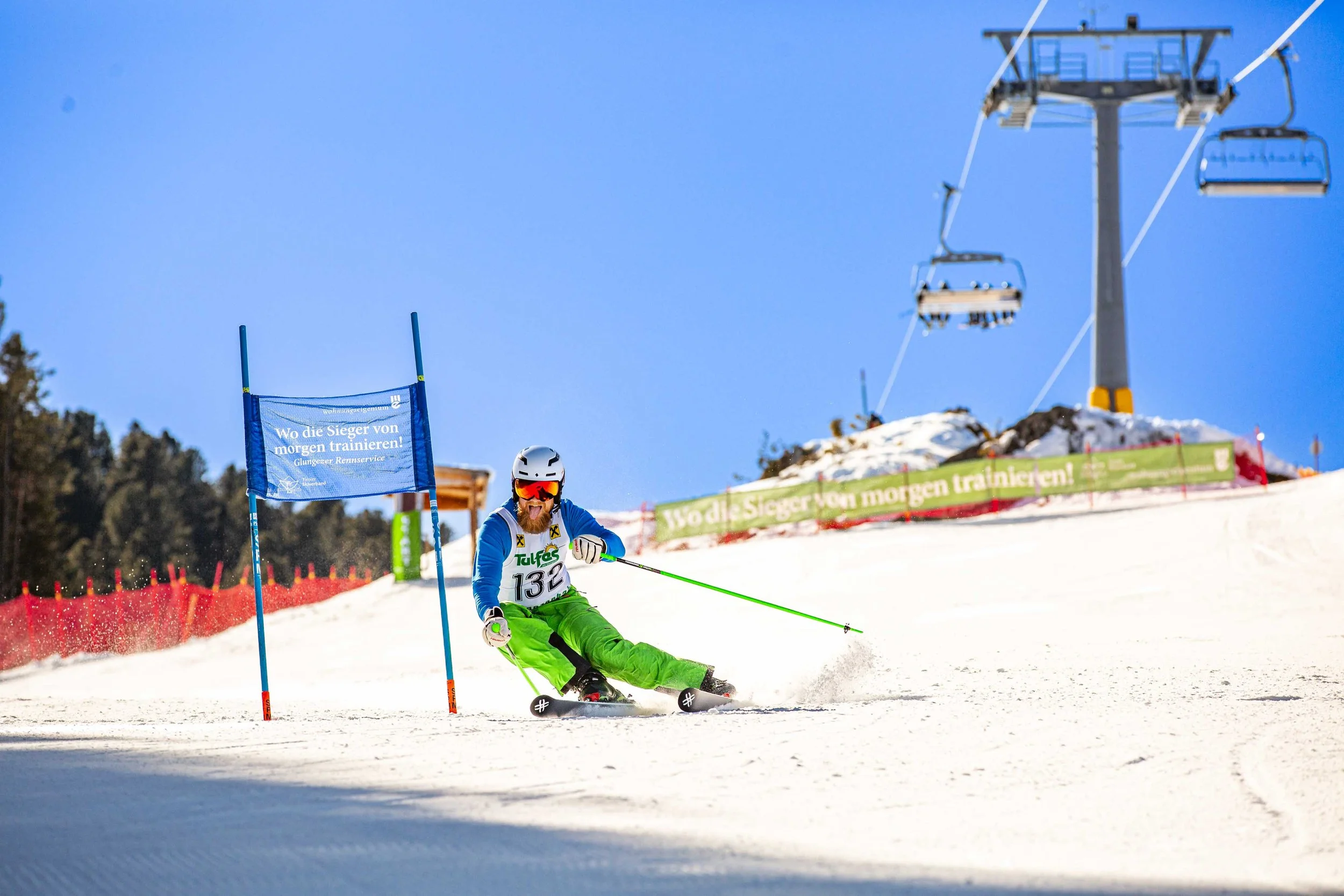 Lichtschranken Sportfotografie Schirennen