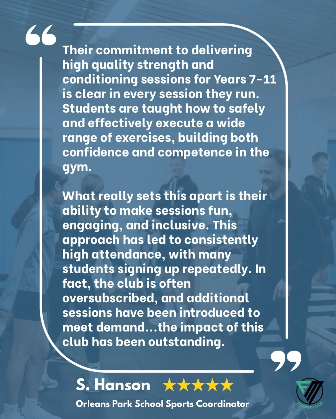 We didn&rsquo;t set out to be oversubscribed&hellip;We just wanted kids to know that training and exercising is fun&hellip;

That they can walk into a gym actually knowing what to do and not feel like idiots.

That warms don&rsquo;t need to a lap aro