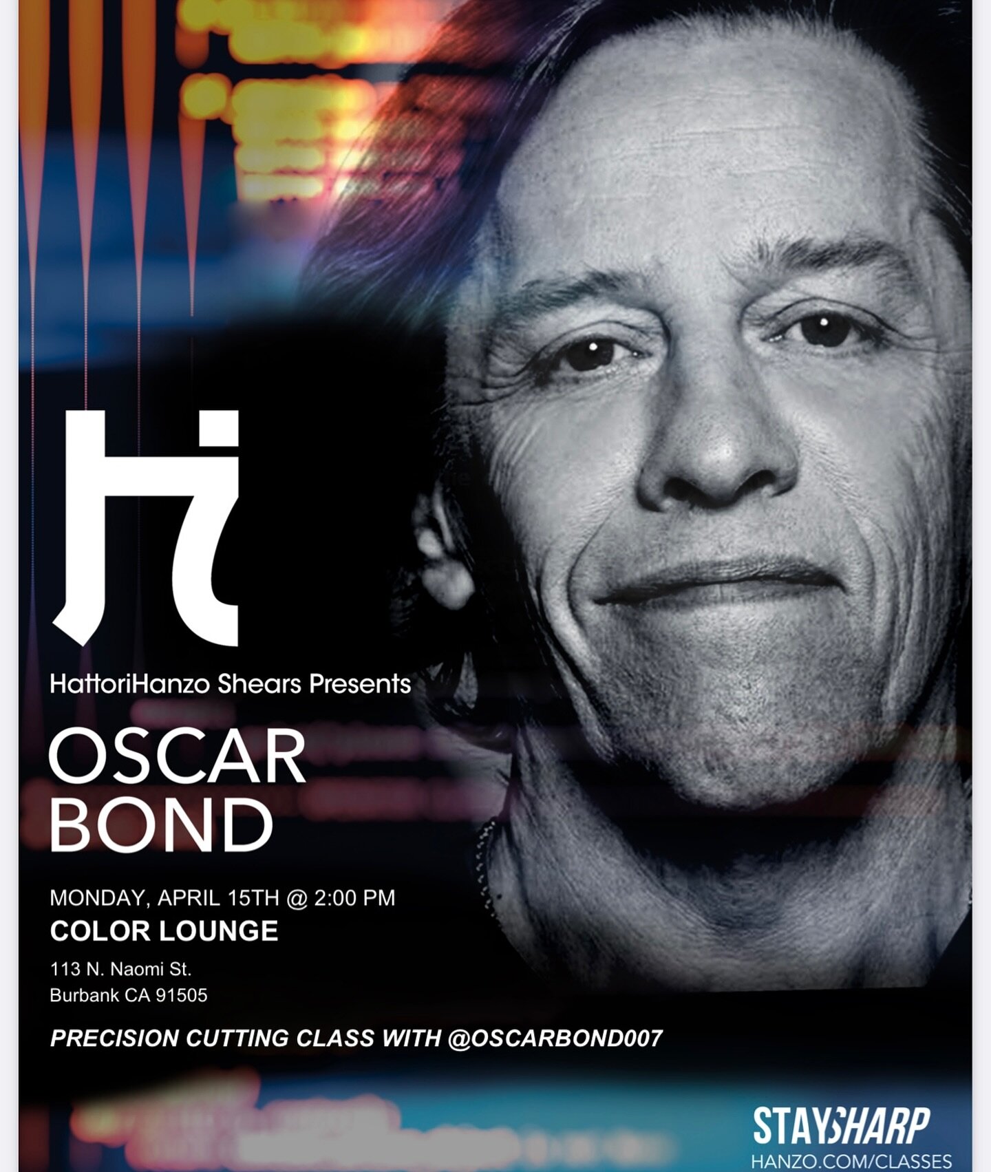 Precision Cutting Class with @oscarbond007 is set for MONDAY, April 15 at 2PM at Color Lounge hair salon (113 N. Naomi St. Burbank, CA 91505) off of Olive Ave. right across Poquito Mas. (Street parking only)
.
We have an incredible advanced cutting c
