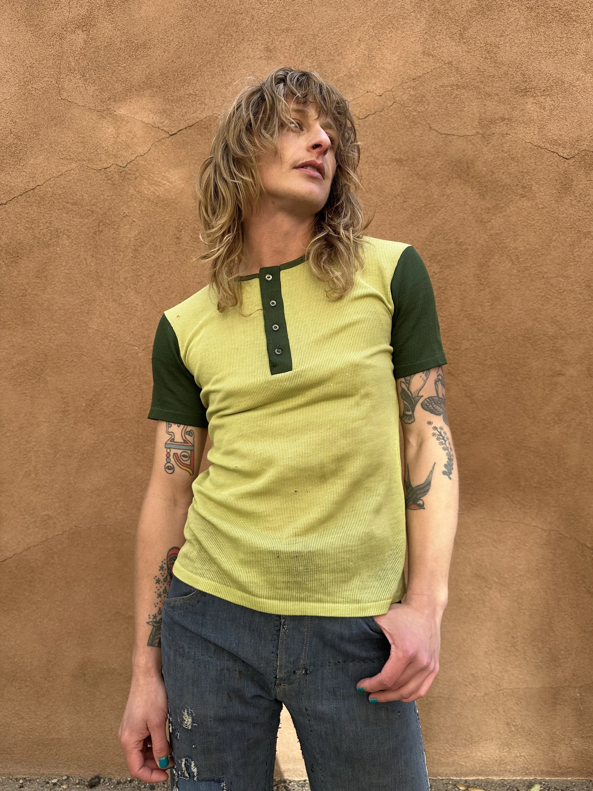1960s/70s Castleford Vintage Half-Button Tee
