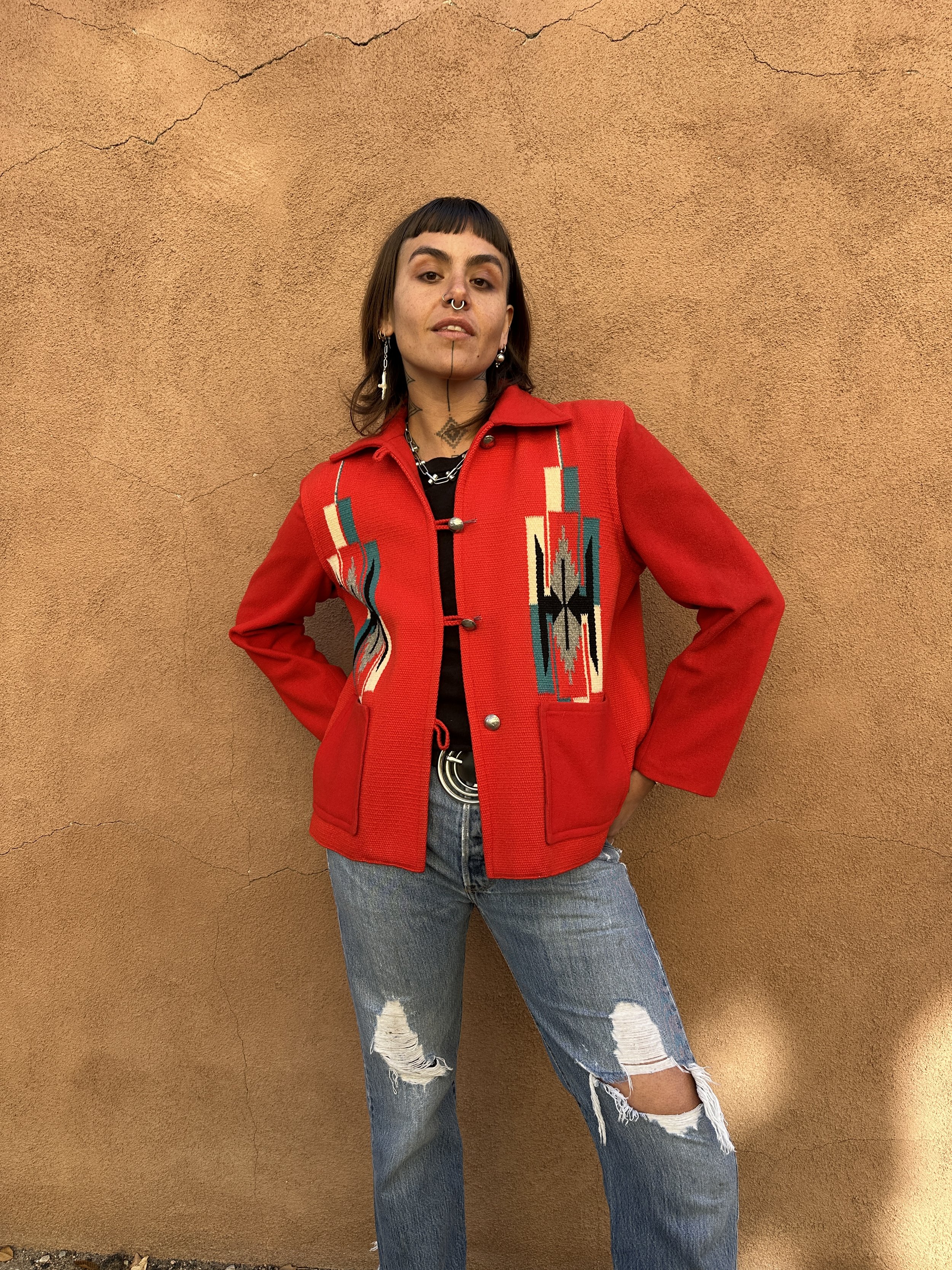 1940s/50s Red Ganscraft Chimayo Jacket