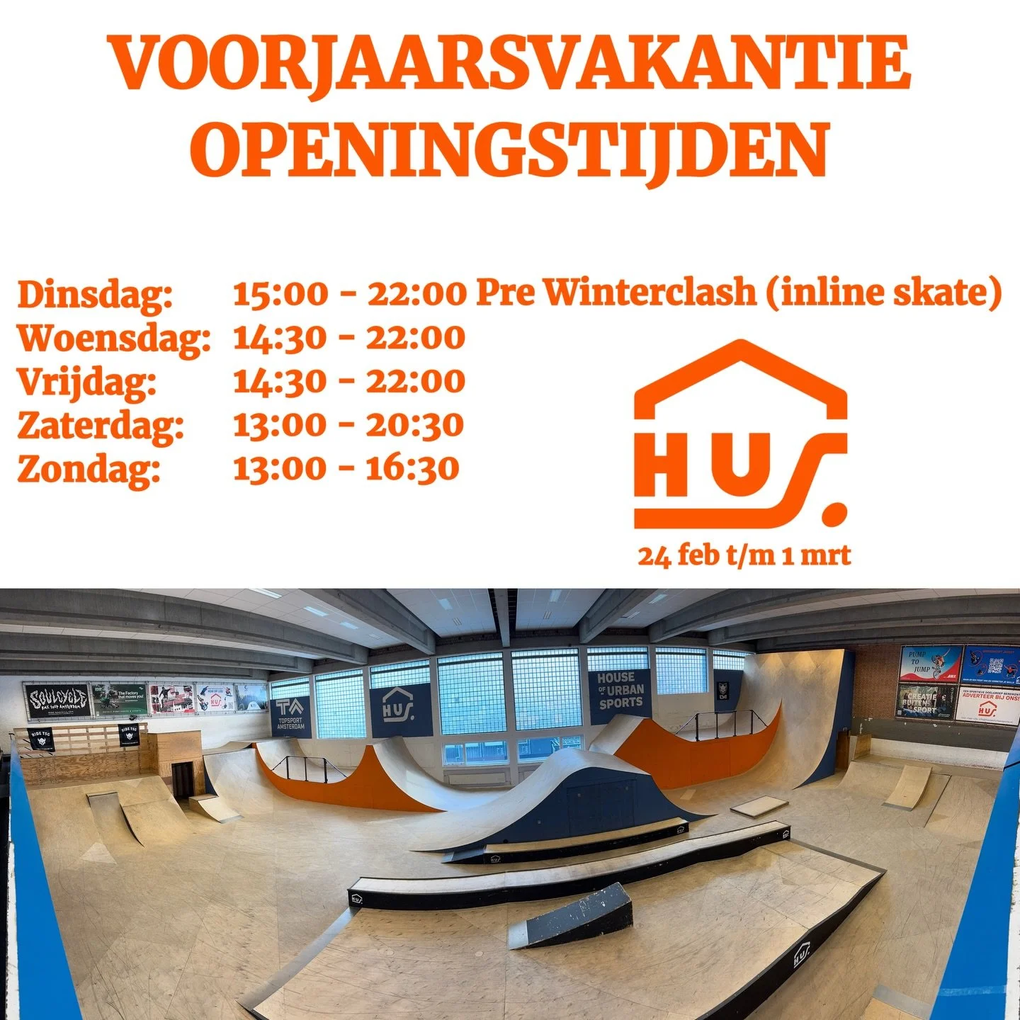 Yes, eindelijk voorjaarsvakantie!

Dat betekent meer vrije tijd om te rollen, met als kers op de taart een Pre-Winsterclash sessie op dinsdag.

Schiet jij in de vakantie de vetste clips?
.
.
.
.
.
#voorjaarsvakantie #vakantieactiviteit #winterclas