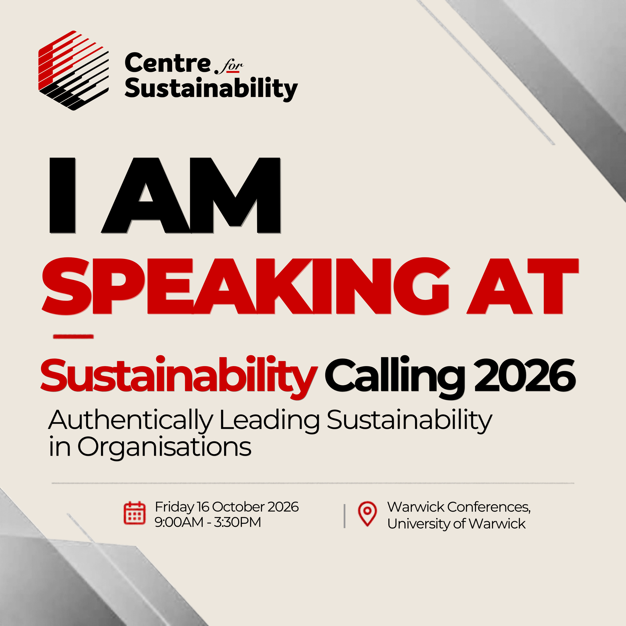 Dr Tyra Oseng-Rees speaking at Sustainability Calling Conference 2026