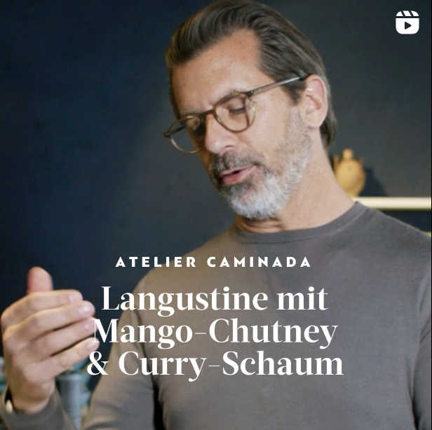 Langustine mit Mango Chutney &amp; Curry-Schaum