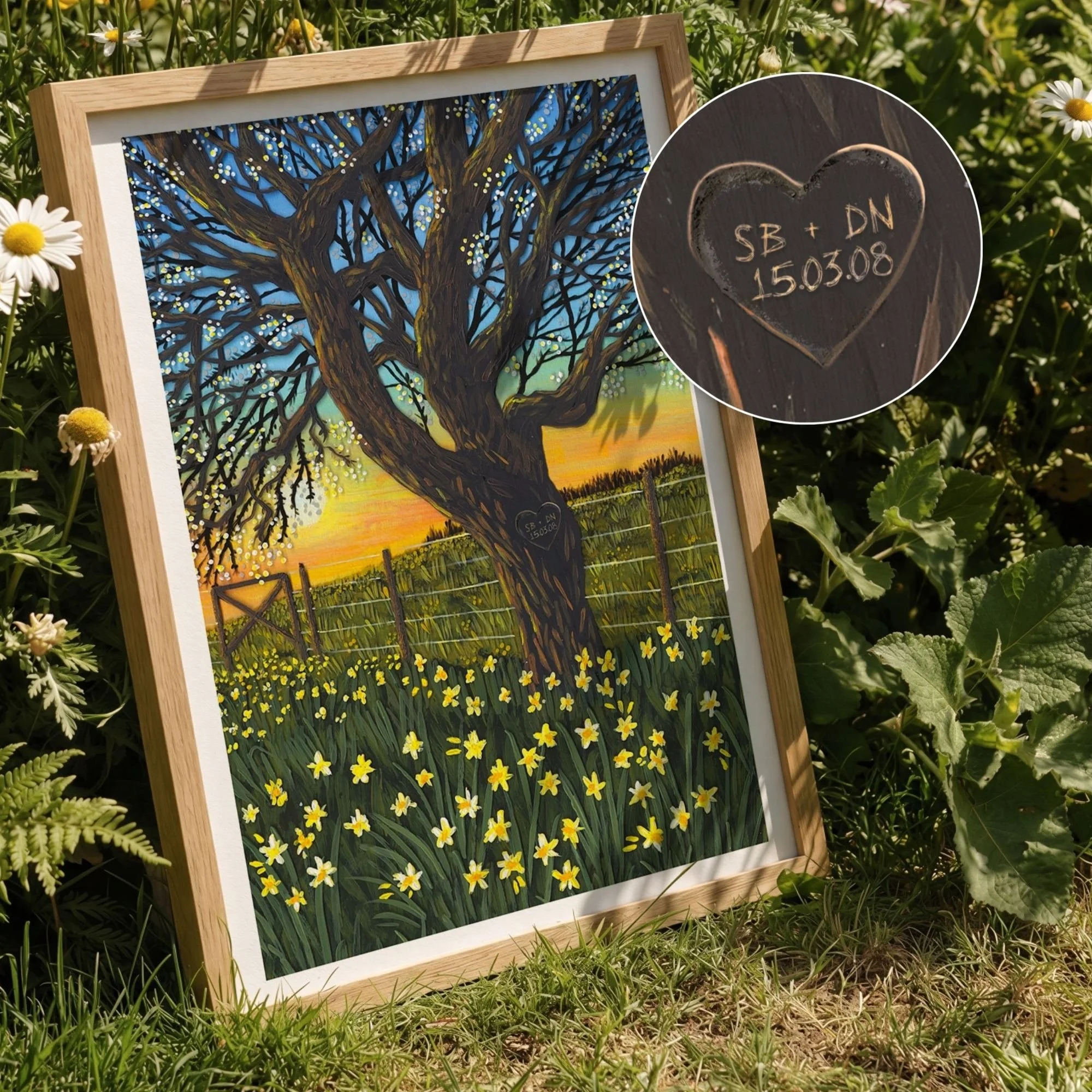 Personalised 'On the way to Woodhall' Giclée Print