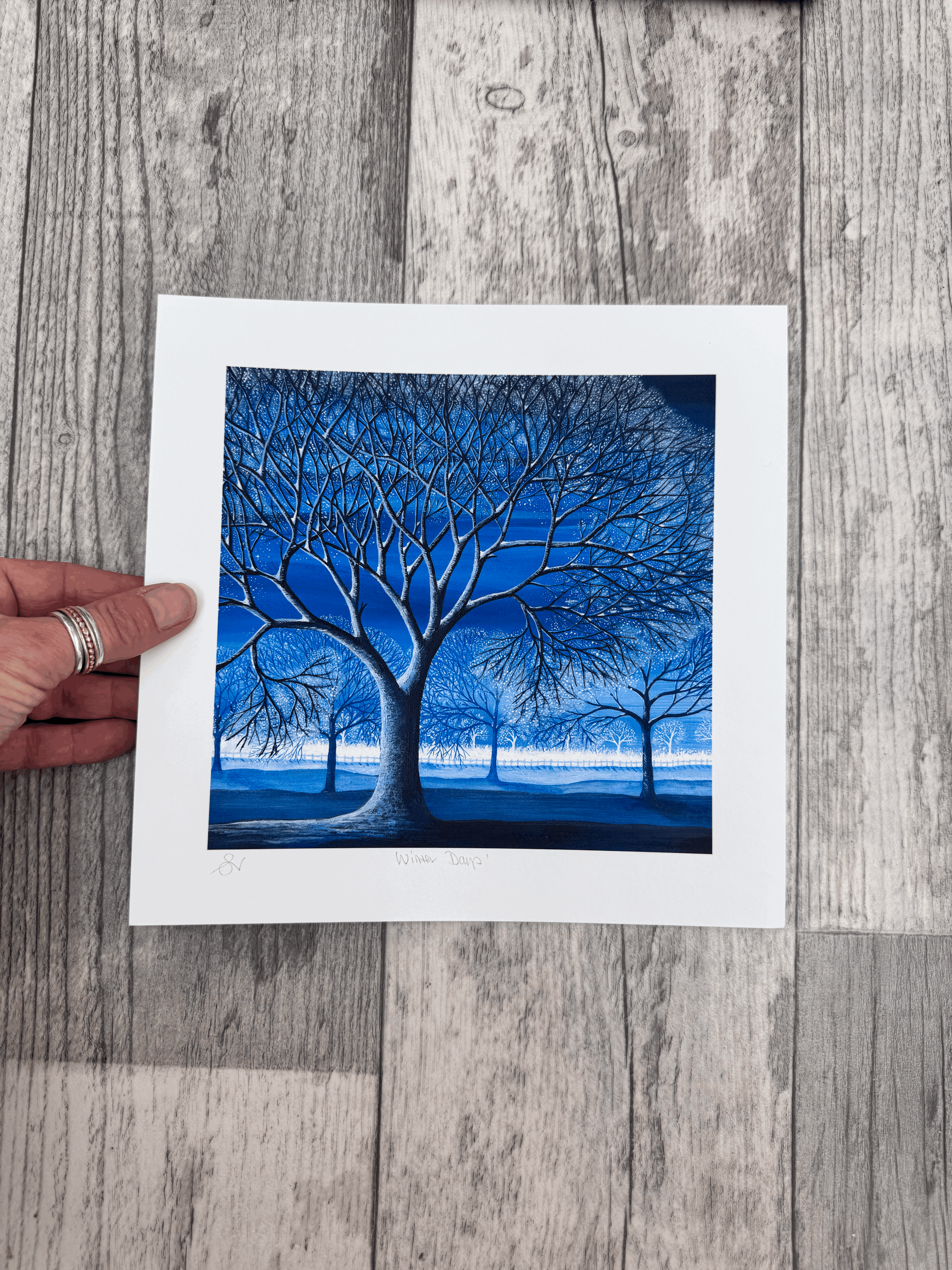 Winter Days- Giclée Print 18 x 17.5cm