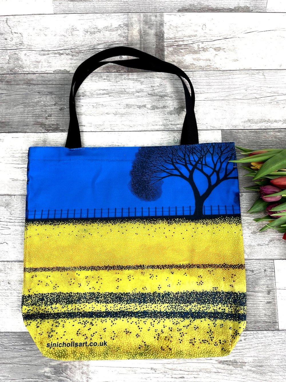 Blue & Yellow' Tote Bag - Limited Edition — Sarah Jane Nicholls Art