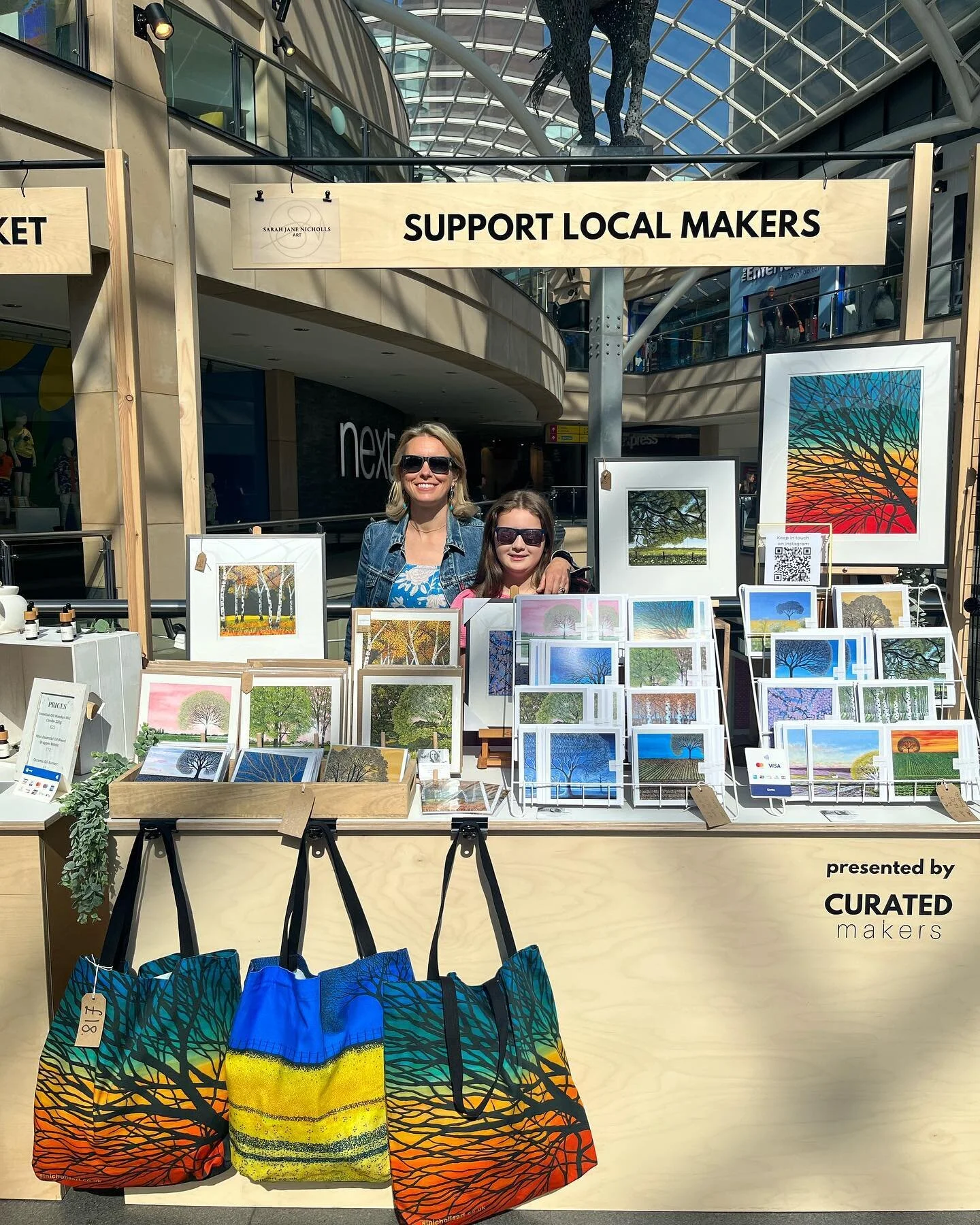 Day two of Curated Makers market and it&rsquo;s been brilliant already. My youngest, Amelia,  has been helping me today and she&rsquo;s been a top sales manager. The sun is out and so are the lovely shoppers! Thank you to everyone that has bought my 