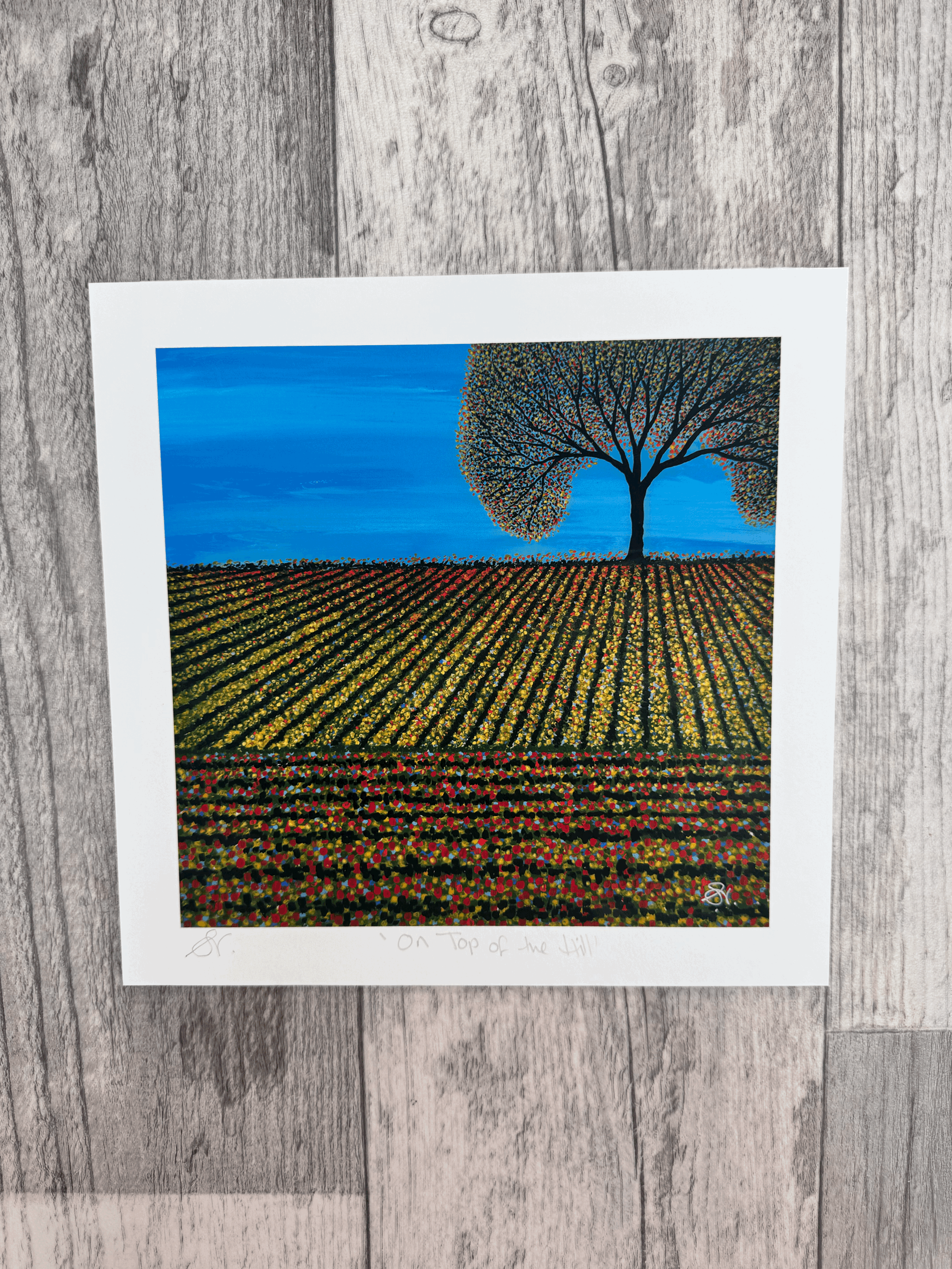 On Top of the Hill- Giclée Print 18 x 17.5cm