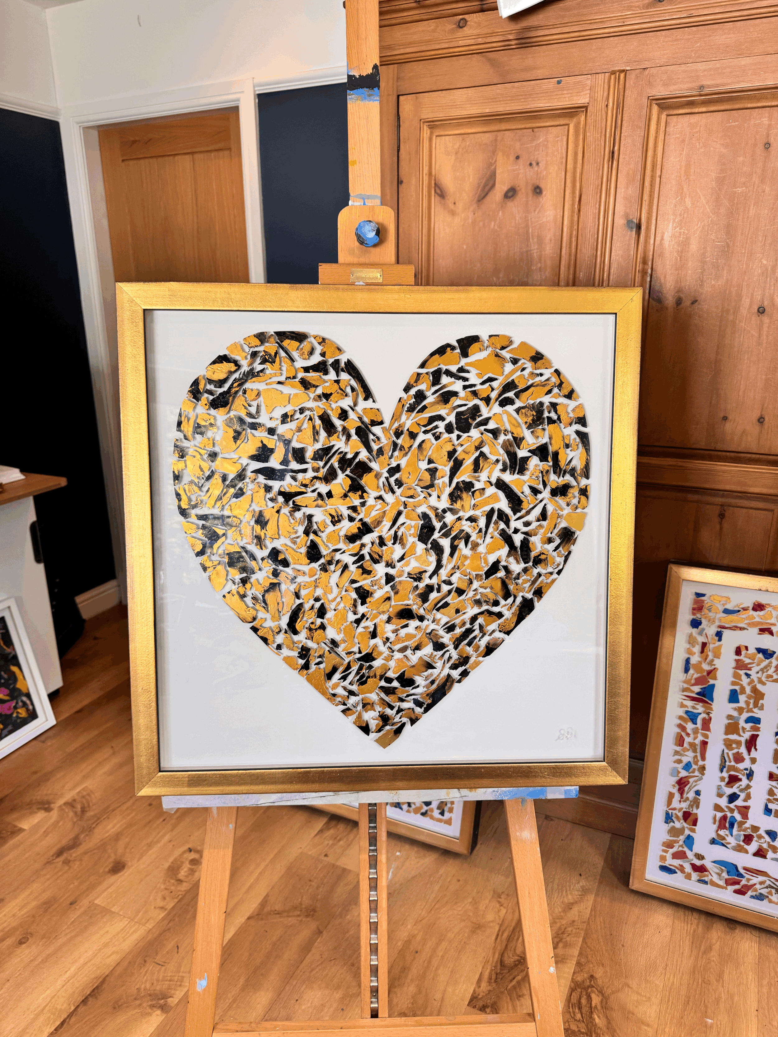 'Gold Heart' - Original Abstract Painting