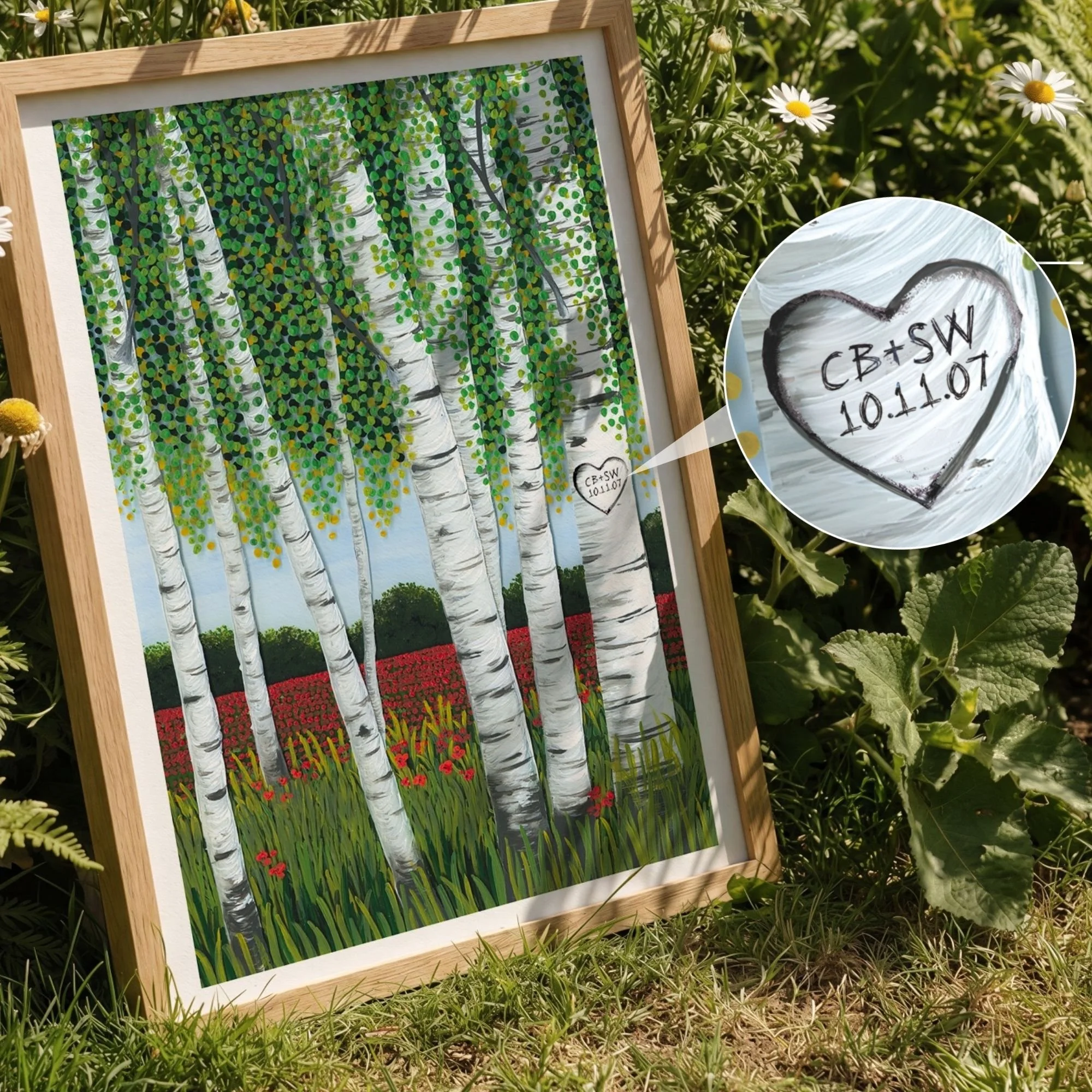 Personalised 'Across the Poppy Field' Giclée Print