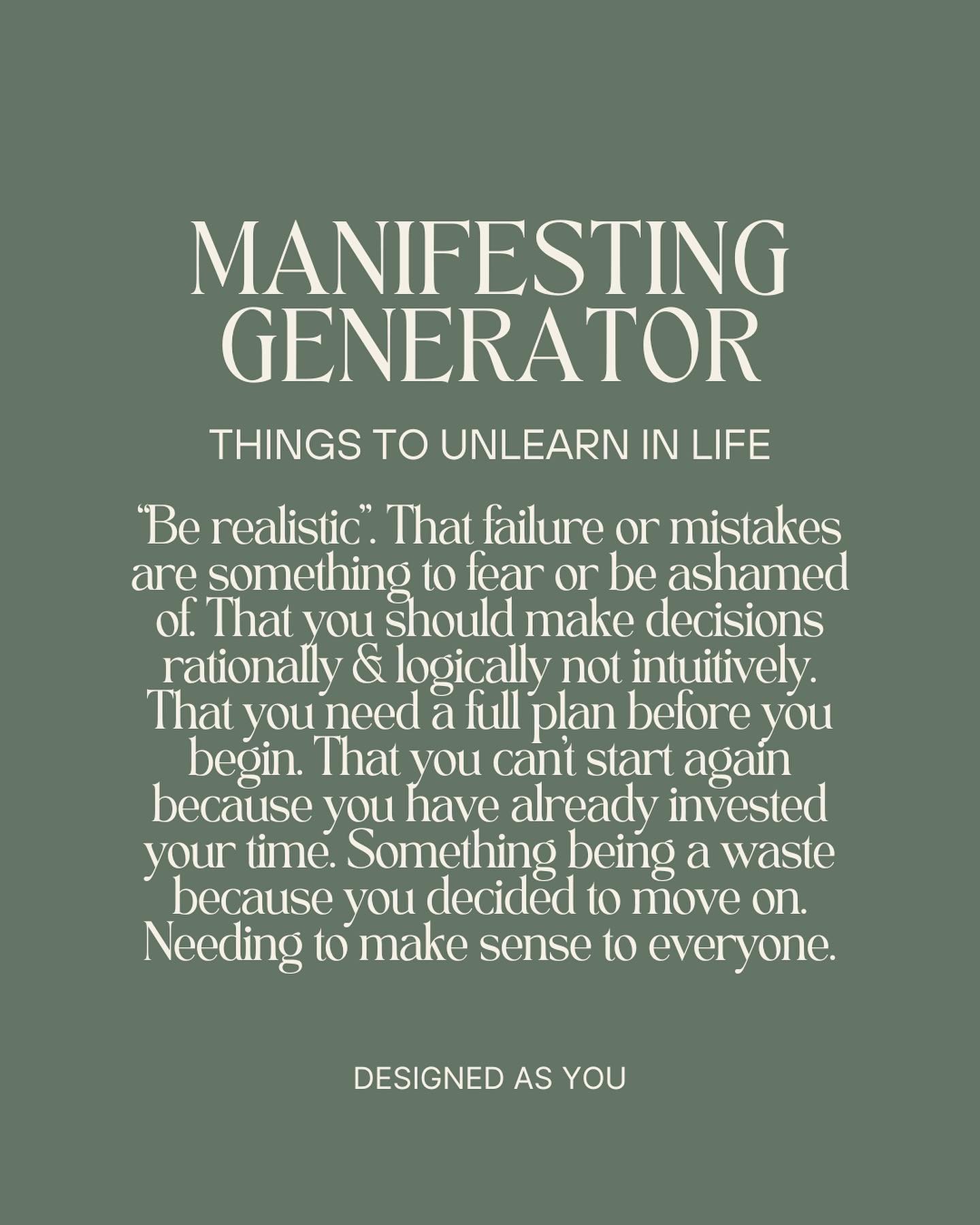 THINGS WE NEED TO UNLEARN IN LIFE Aka Deconditioning (&amp; there are plenty of them).&nbsp;

Deconditioning is letting go of all the ways you are not truly yourself. It is identifying &amp; unlearning the conditioned beliefs, cultural expectations t