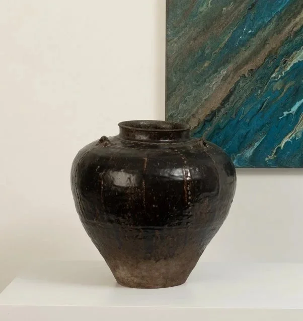 Burmese Martaban Storage Jar 16th-17thAD StonewarePot H40 x Dia 41cm