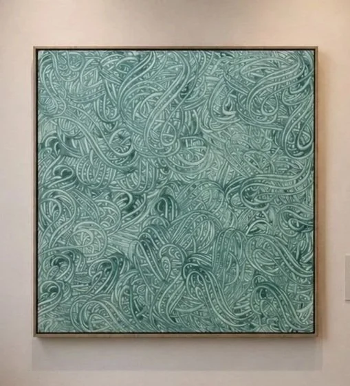 Unitled, acrylic on canvas, 120 x 120cm