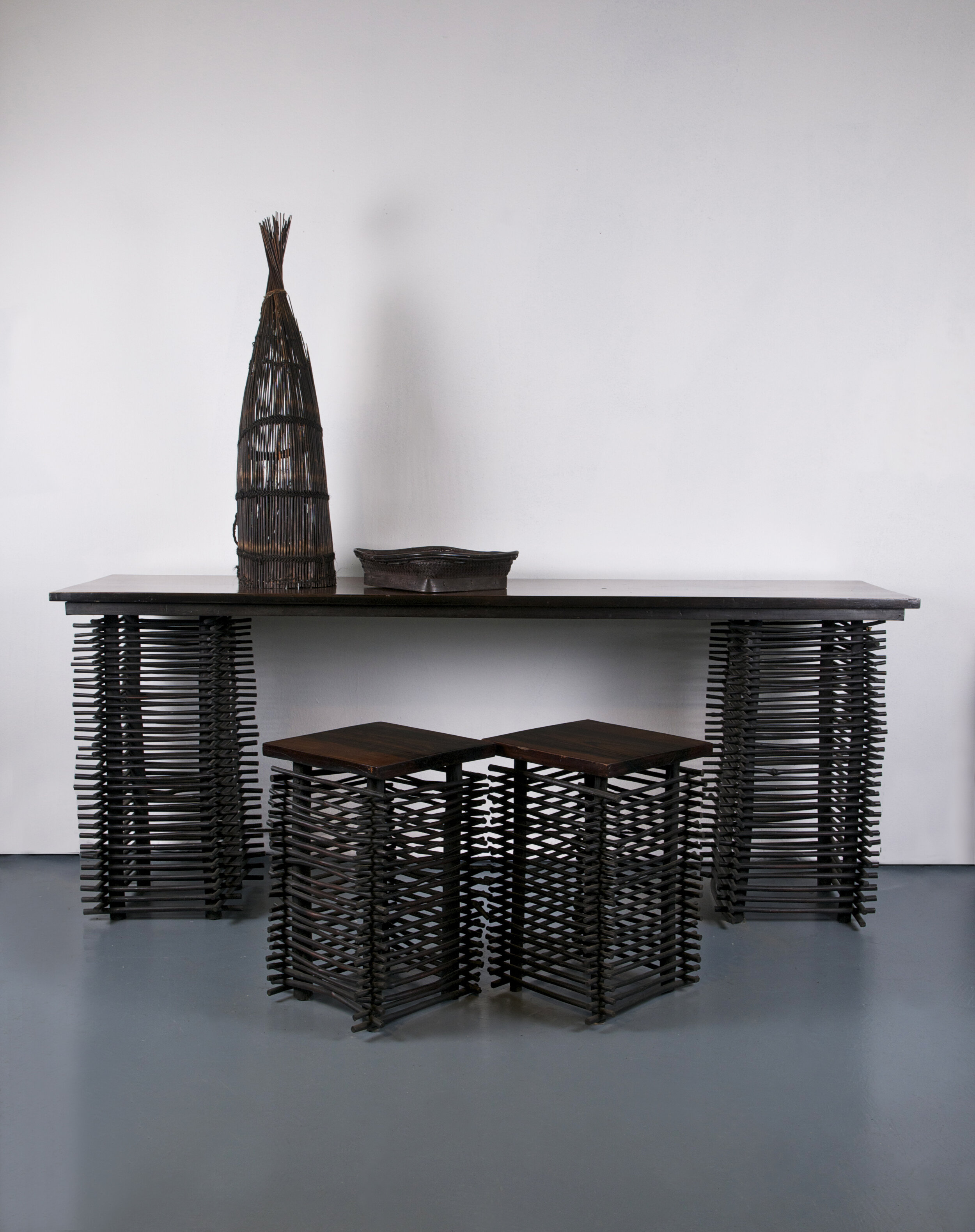 Console table and stools from the Igorot People of Philippines