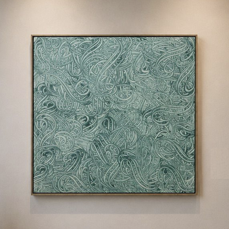 Sea Grass, acrylic on canvas, 120 x 120cm