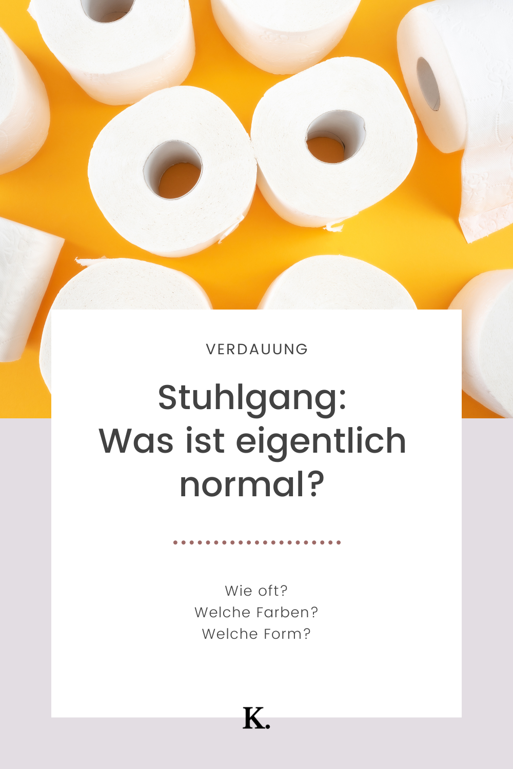 Stuhlgang was ist normal? — Ernährungsberatung & kurse mit Karoline
