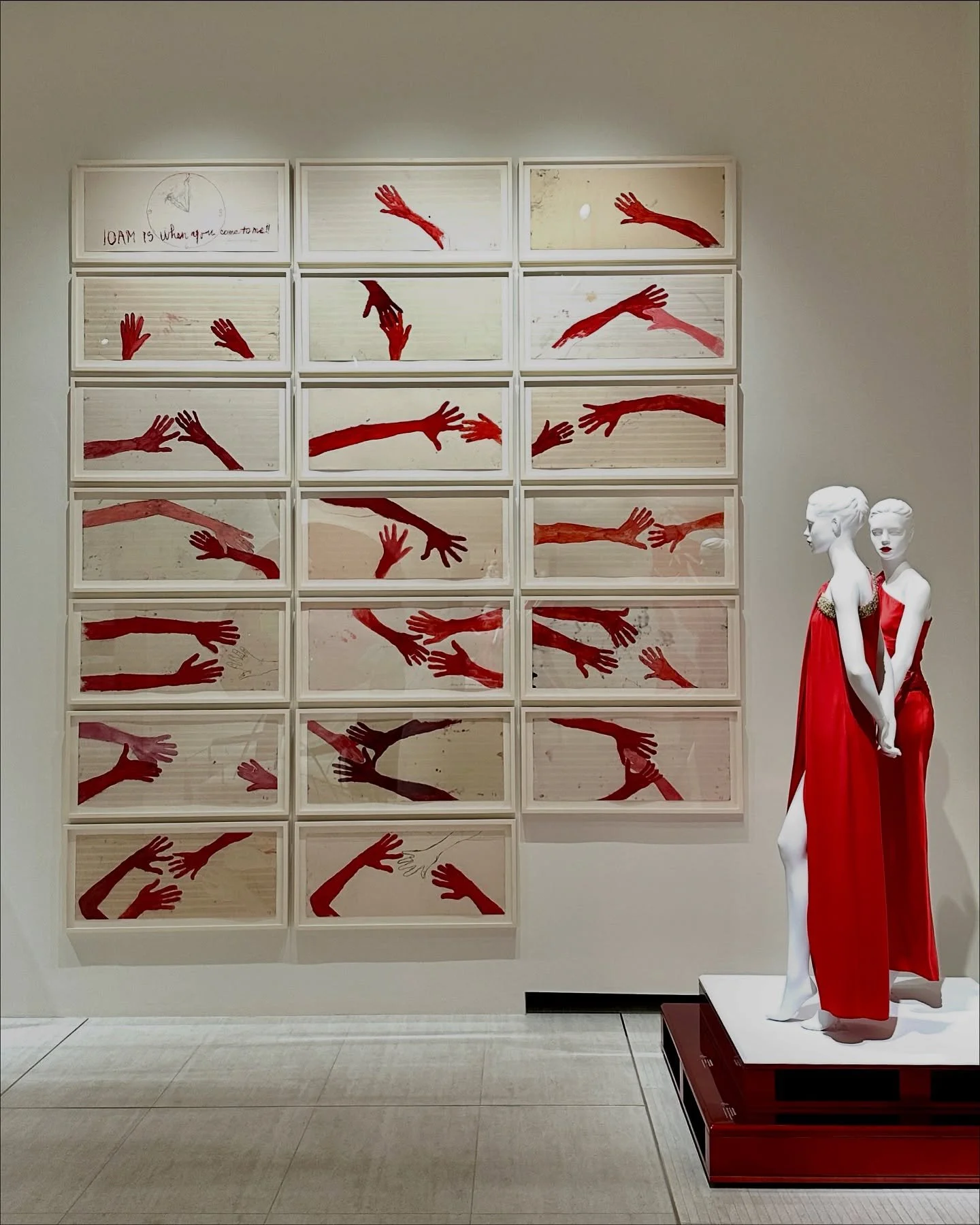 I loved @fondazionevggg&rsquo;s &ldquo;Horizons / Red&rdquo; exhibit at @pm23official - an ode to @maisonvalentino&rsquo;s incredible red gowns, juxtaposed with abstract expressionist artworks by Rothko, Koons, Andy Warhol, Picasso, Basquiat and more