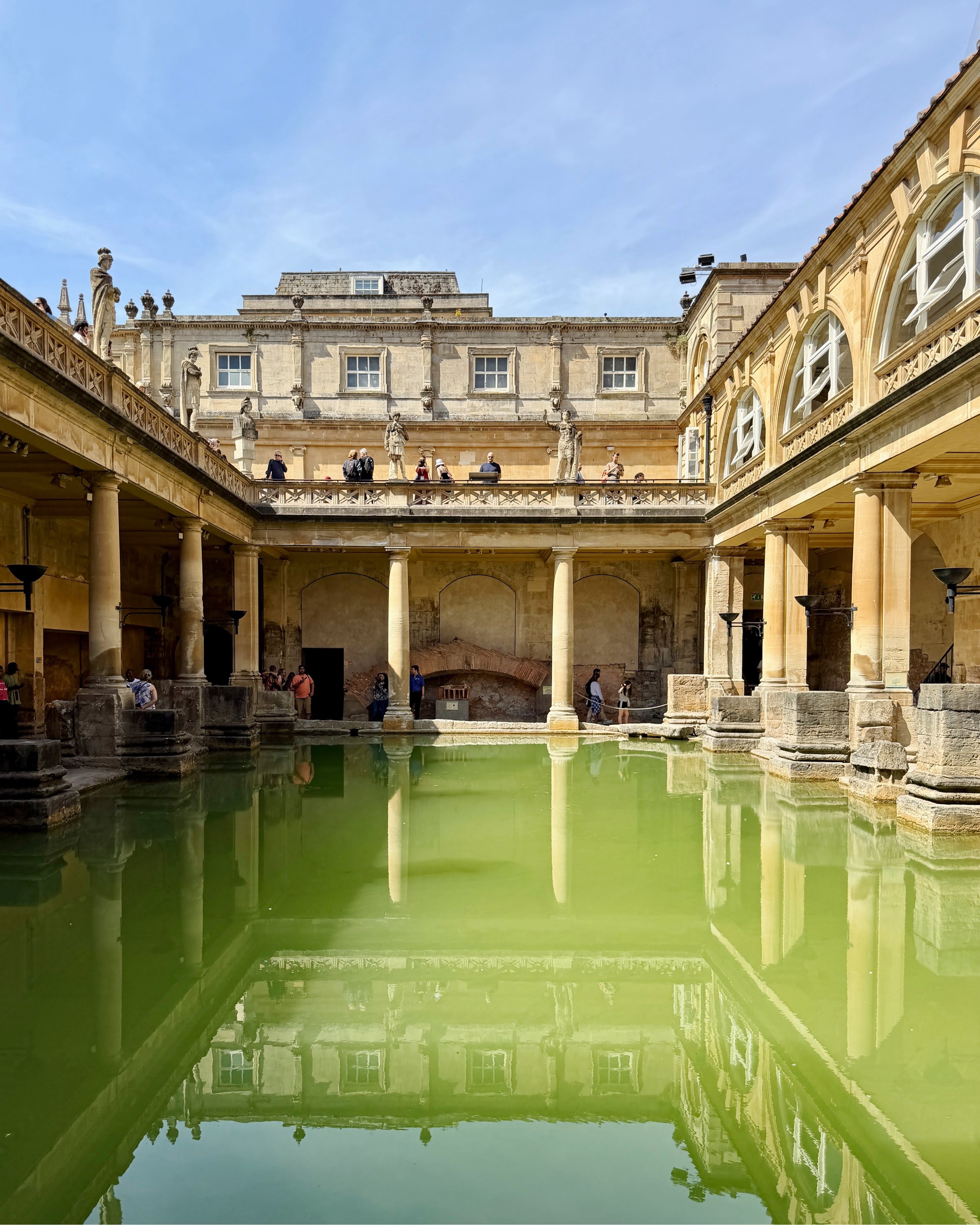 It was a treat to visit these 2,000 year old Roman baths in the UK!

First built around AD 70, the complex fell into ruin after the Romans withdrew from Britain and was later excavated and embellished during the Victorian era.

I love seeing so many 