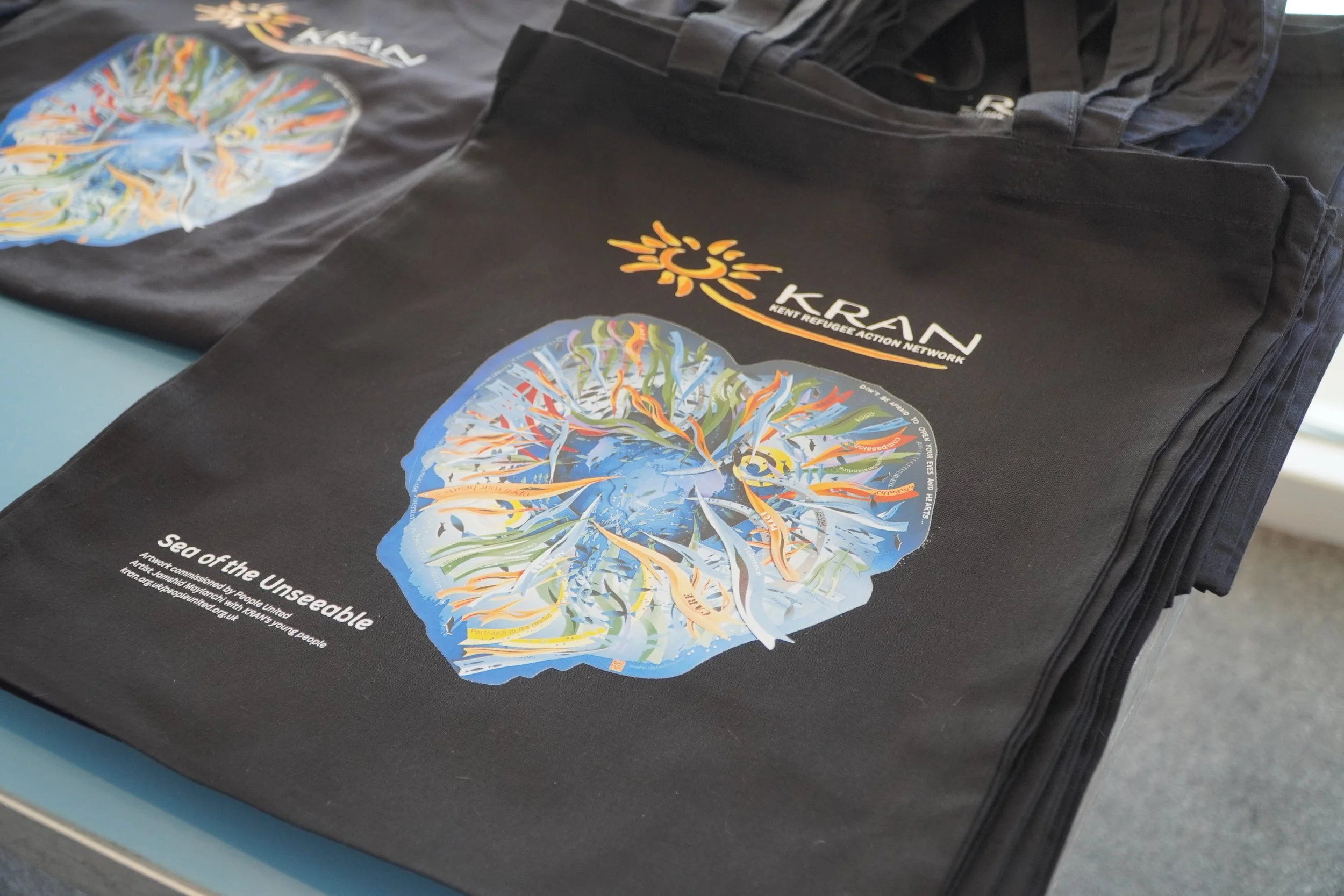KRAN - Sea of the Unseeable tote bag