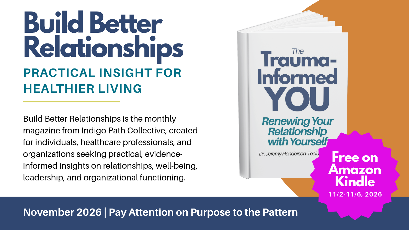 Free Kindle edition of The Trauma-Informed You November 2 to November 6, 2026