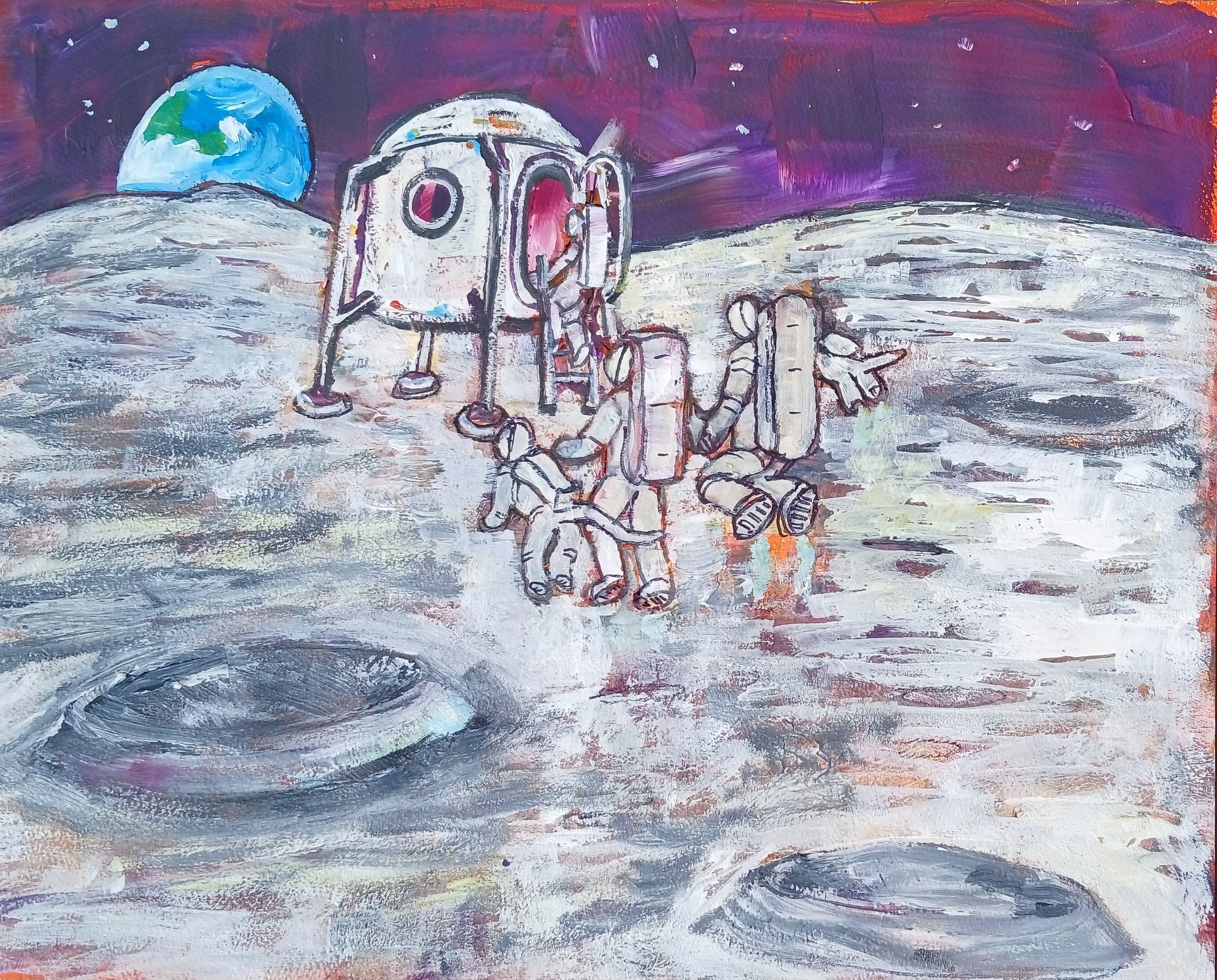 Returning to the Rocket on the Moon