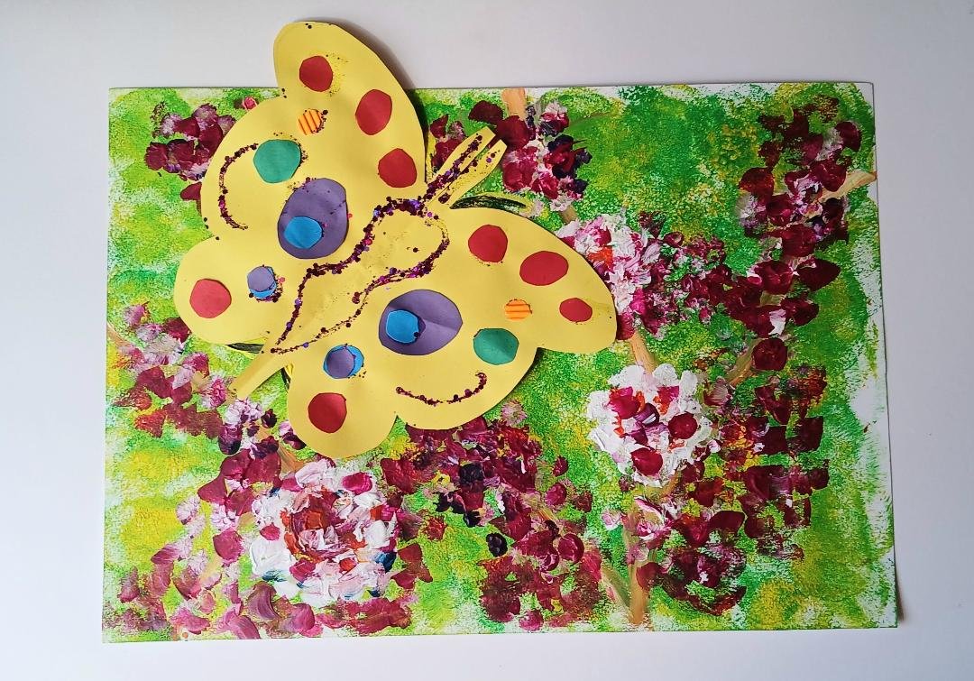 Spring blossom with butterfly 2025