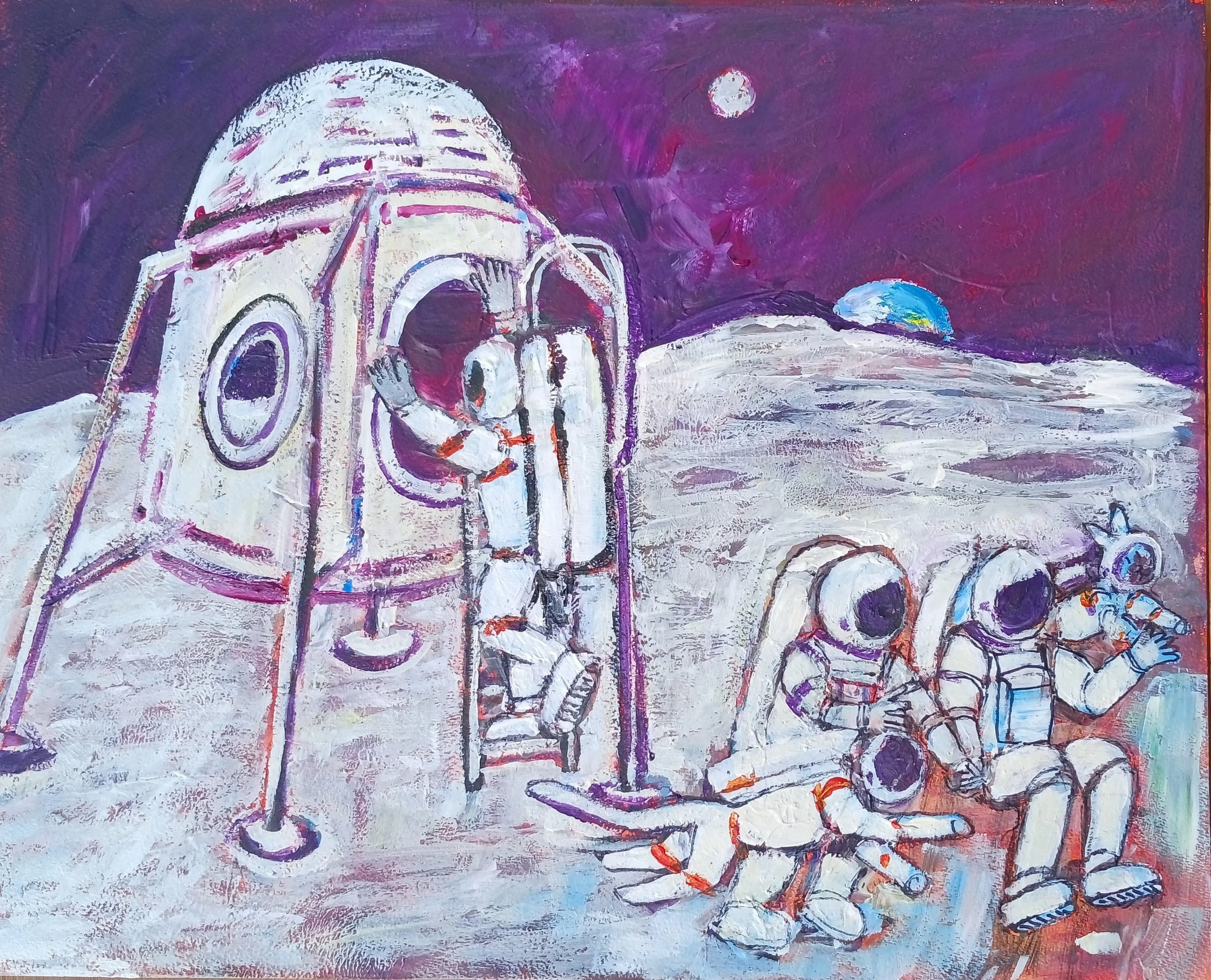 Stepping on to the Moon