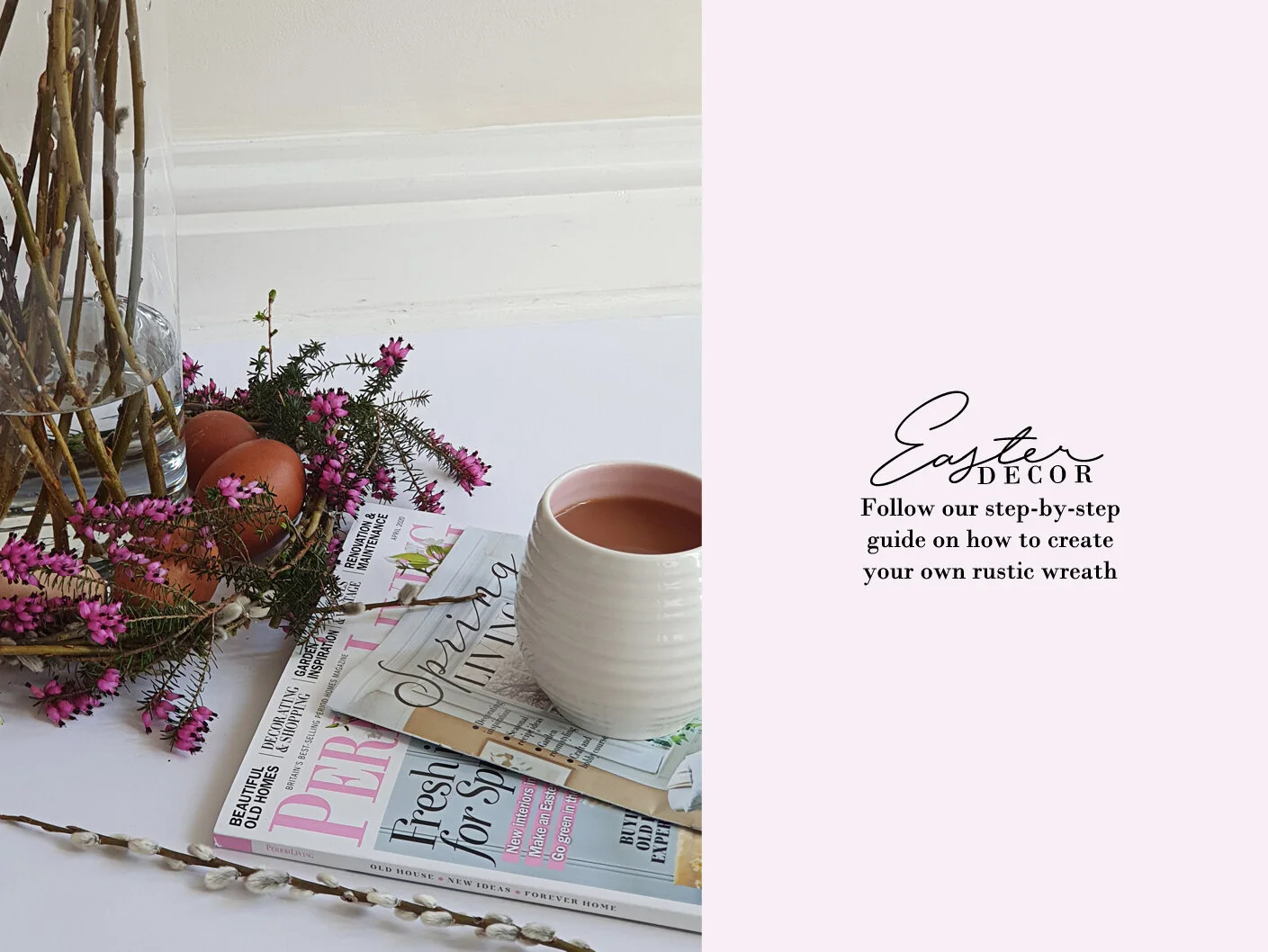 Home made Easter decor – create your own seasonal wreath