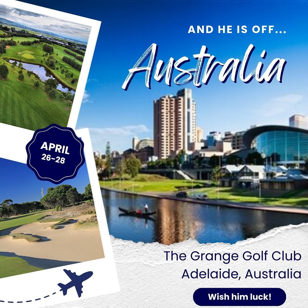 Cheer @marcleish and his @rippergc_ mates this weekend in Adelaide.⛳️🏌🏼&zwj;♂️🙌🏻

Follow our stories for clips from last year&rsquo;s tournament @grangegolfclub and we will be sure to keep you posted on this year&rsquo;s highlights!

⛳️About the 