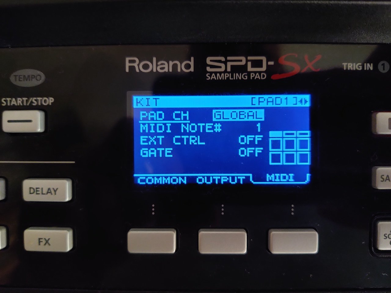 SPD-SX Midi Pad