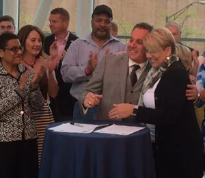 United Way of Central Indiana and Central Indiana Labor Council sign new agreement