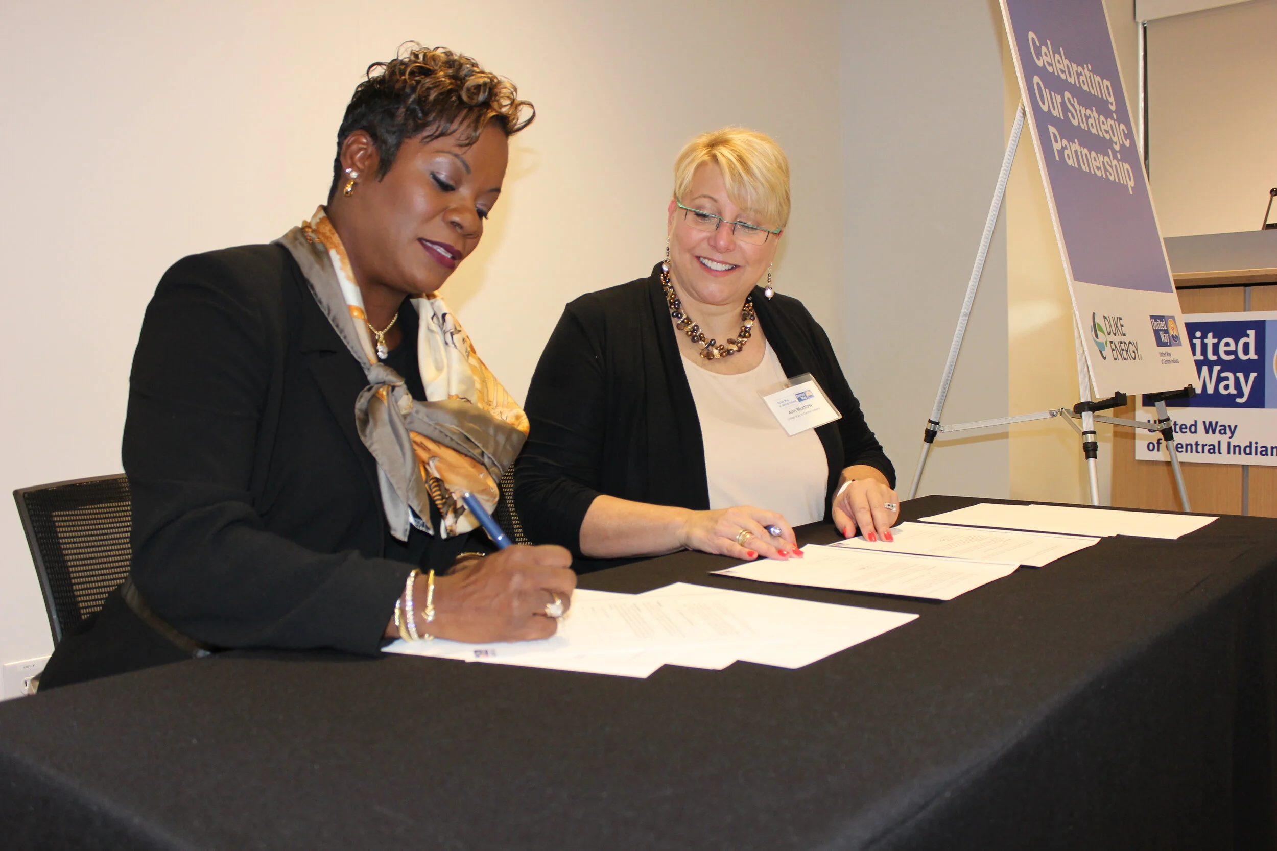 United Way of Central Indiana and Duke Energy Sign Strategic Partnership, Strengthen Relationship and Impact on the Community