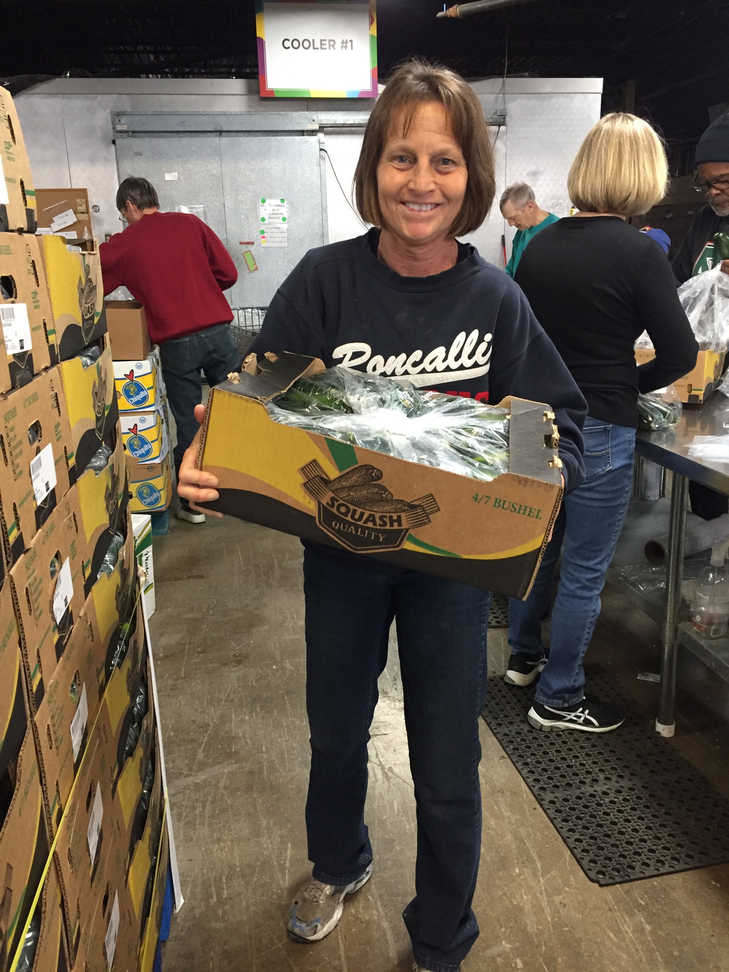  Carol Pitzer volunteers regularly with the St. Vincent de Paul Food Pantry. (Photo courtesy of Carol Pitzer) 