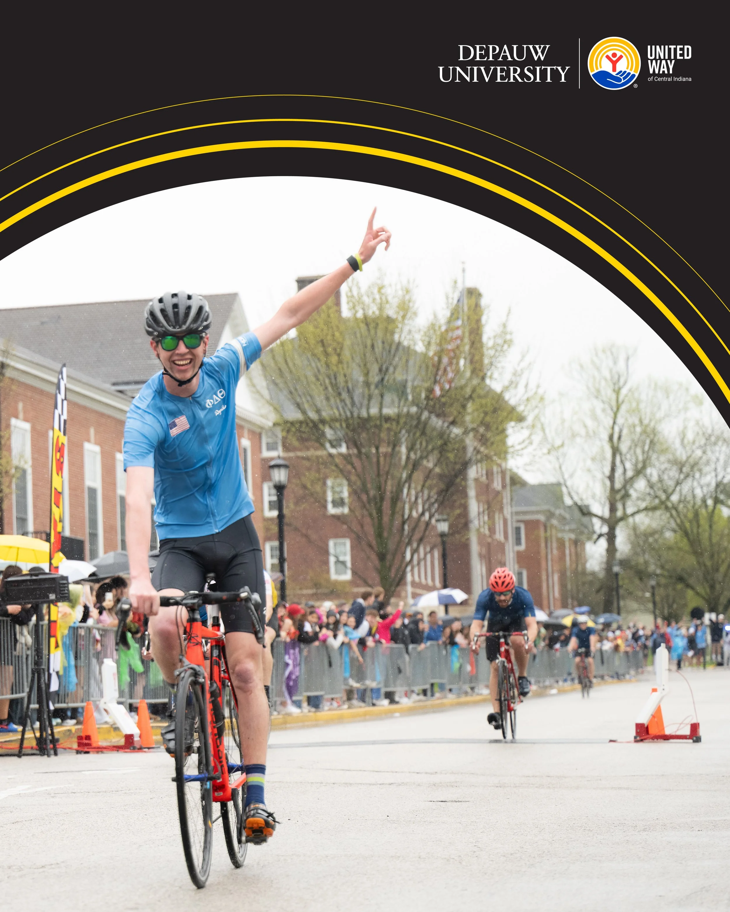 Through Little 5 bike race, DePauw University students raise funds for United Way